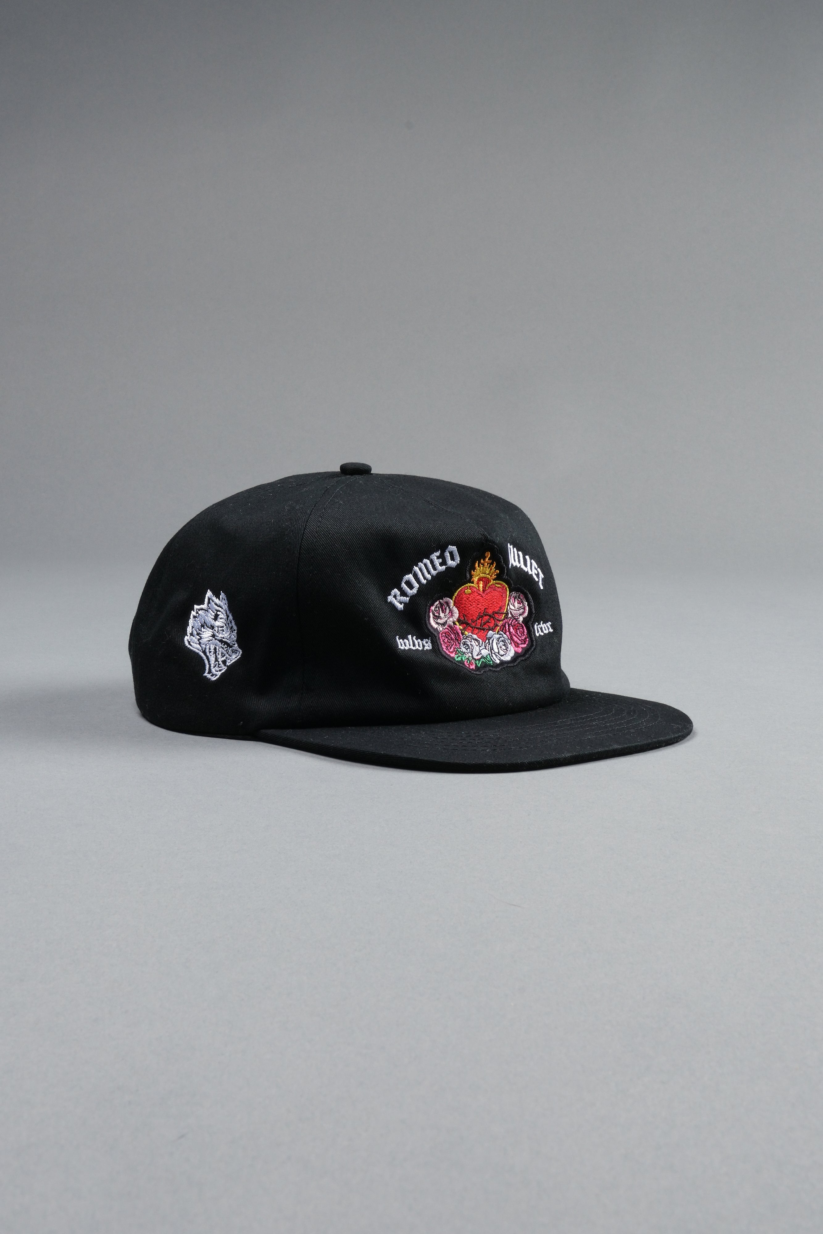 Last Love Vintage 5 Panel Hat in Black