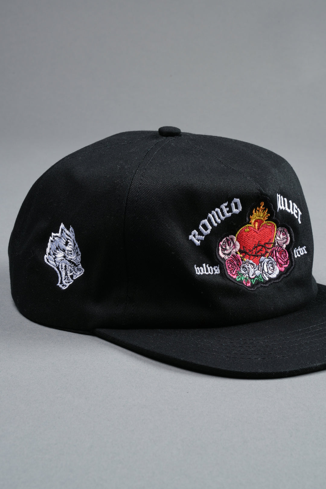 Last Love Vintage 5 Panel Hat in Black