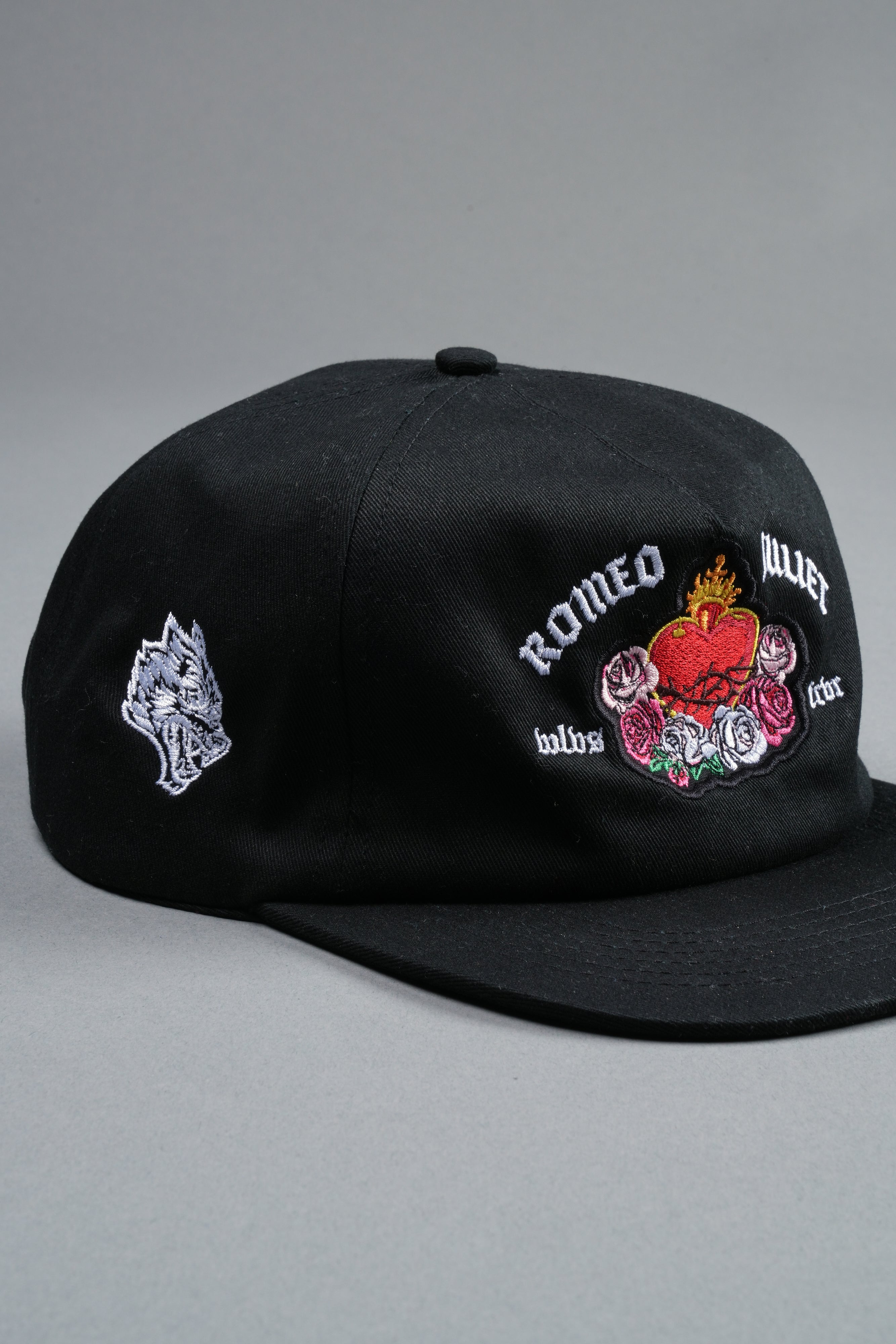 Last Love Vintage 5 Panel Hat in Black