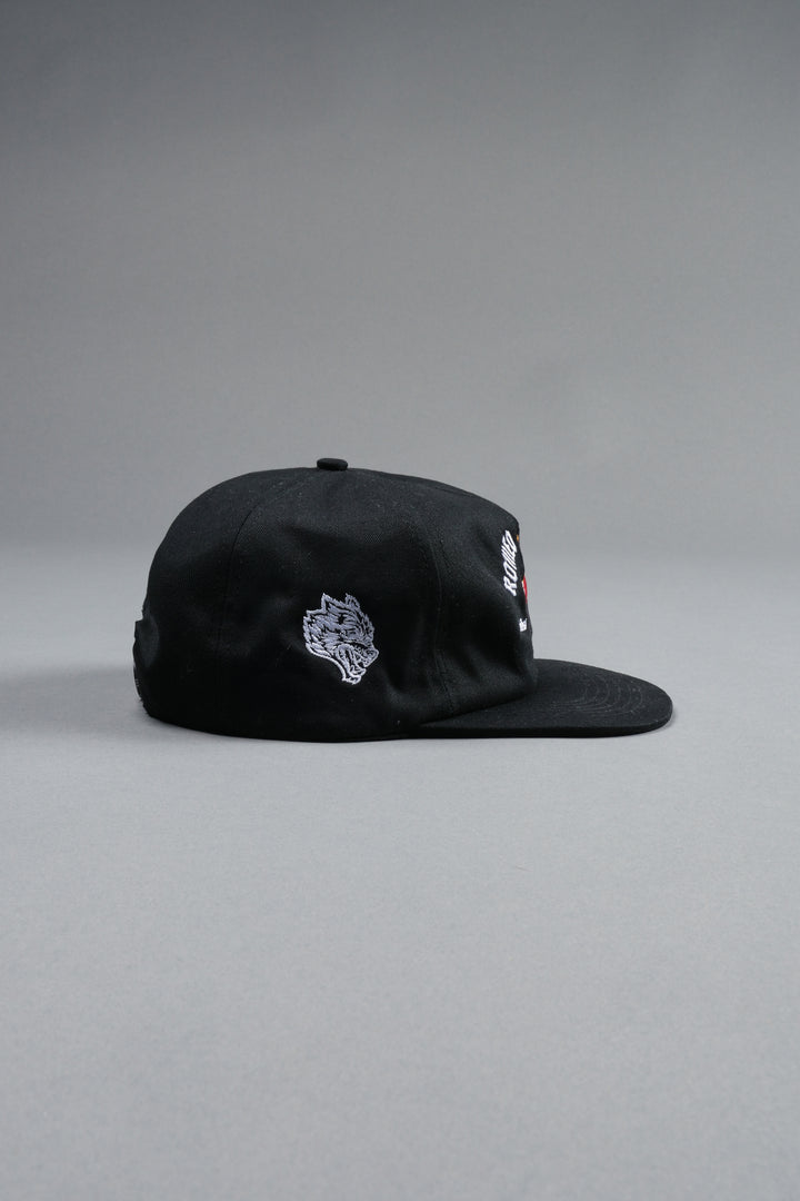 Last Love Vintage 5 Panel Hat in Black
