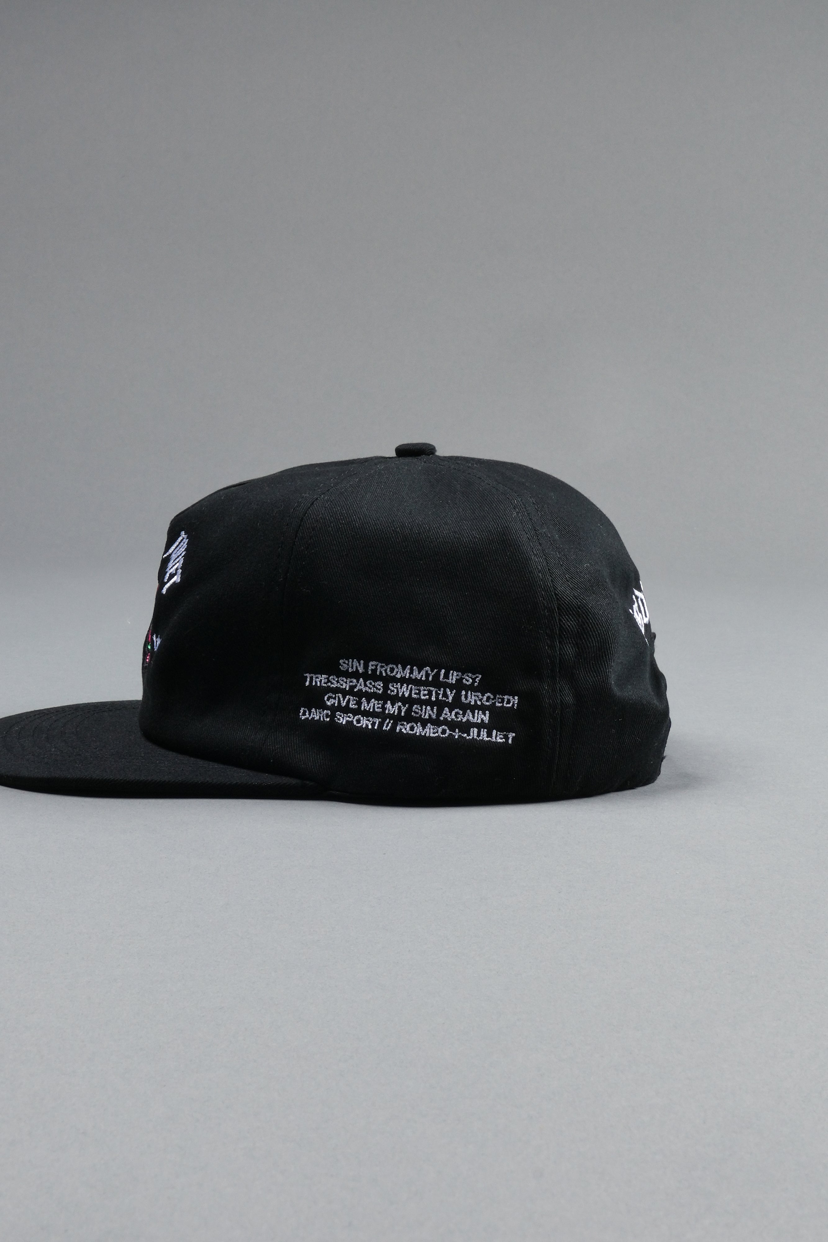 Last Love Vintage 5 Panel Hat in Black
