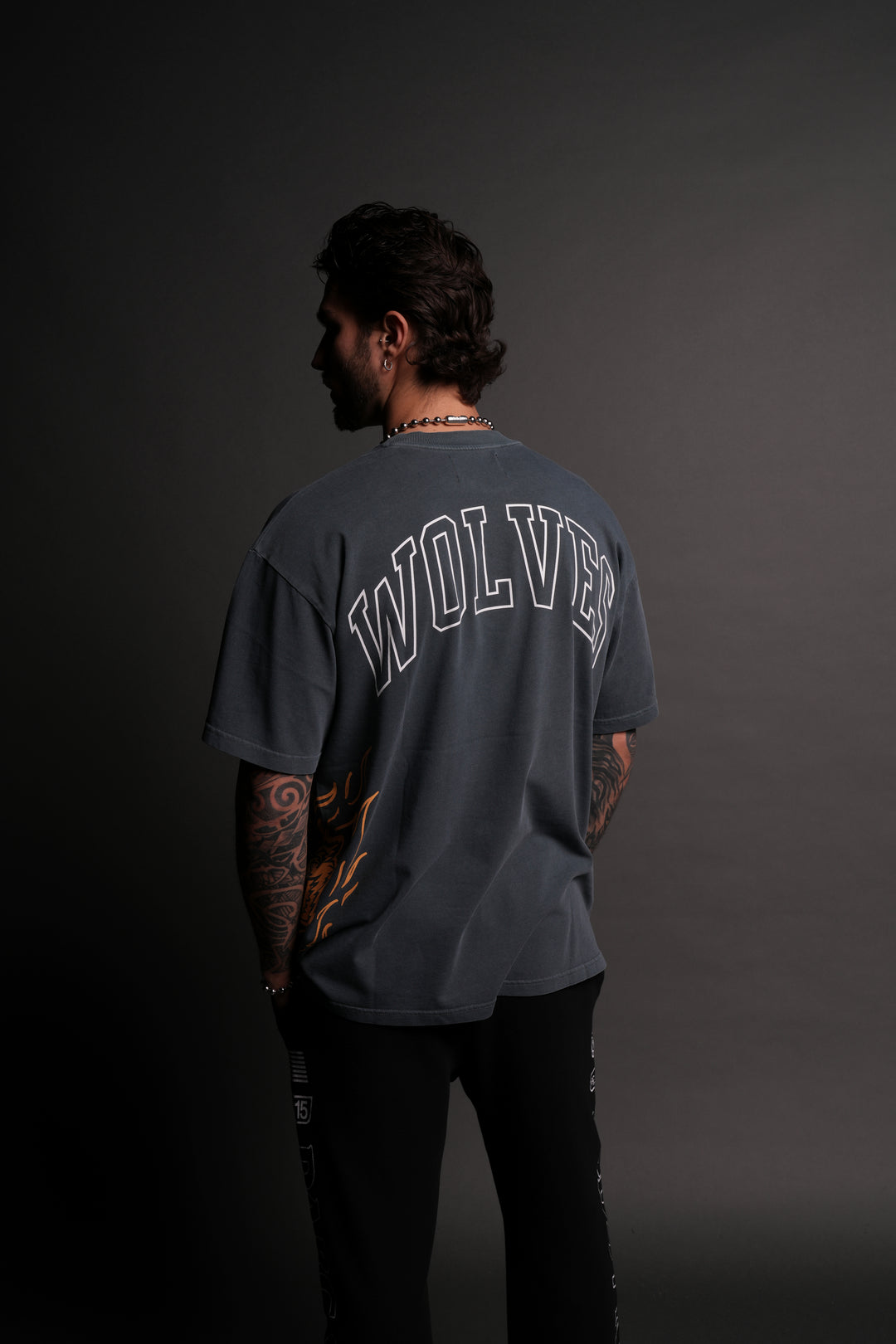 From The Shadows "Premium" Oversized Tee in Darc Blue