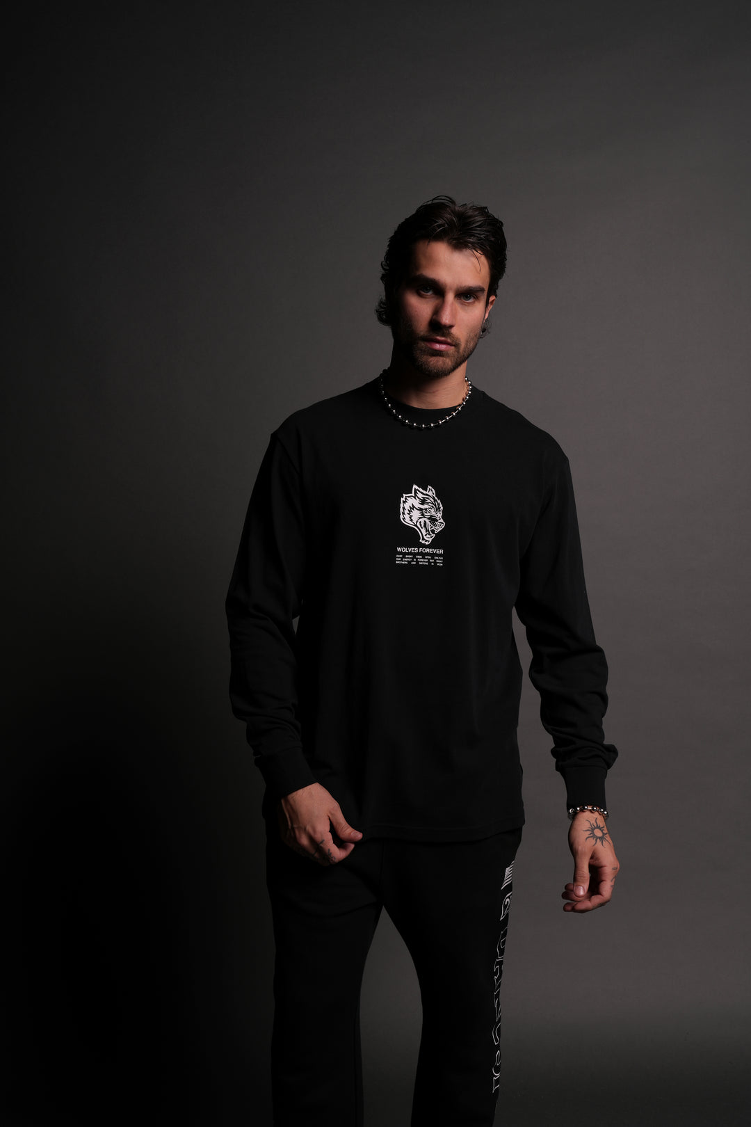 Wolves Have Your Back "Premium" L/S Tee in Black