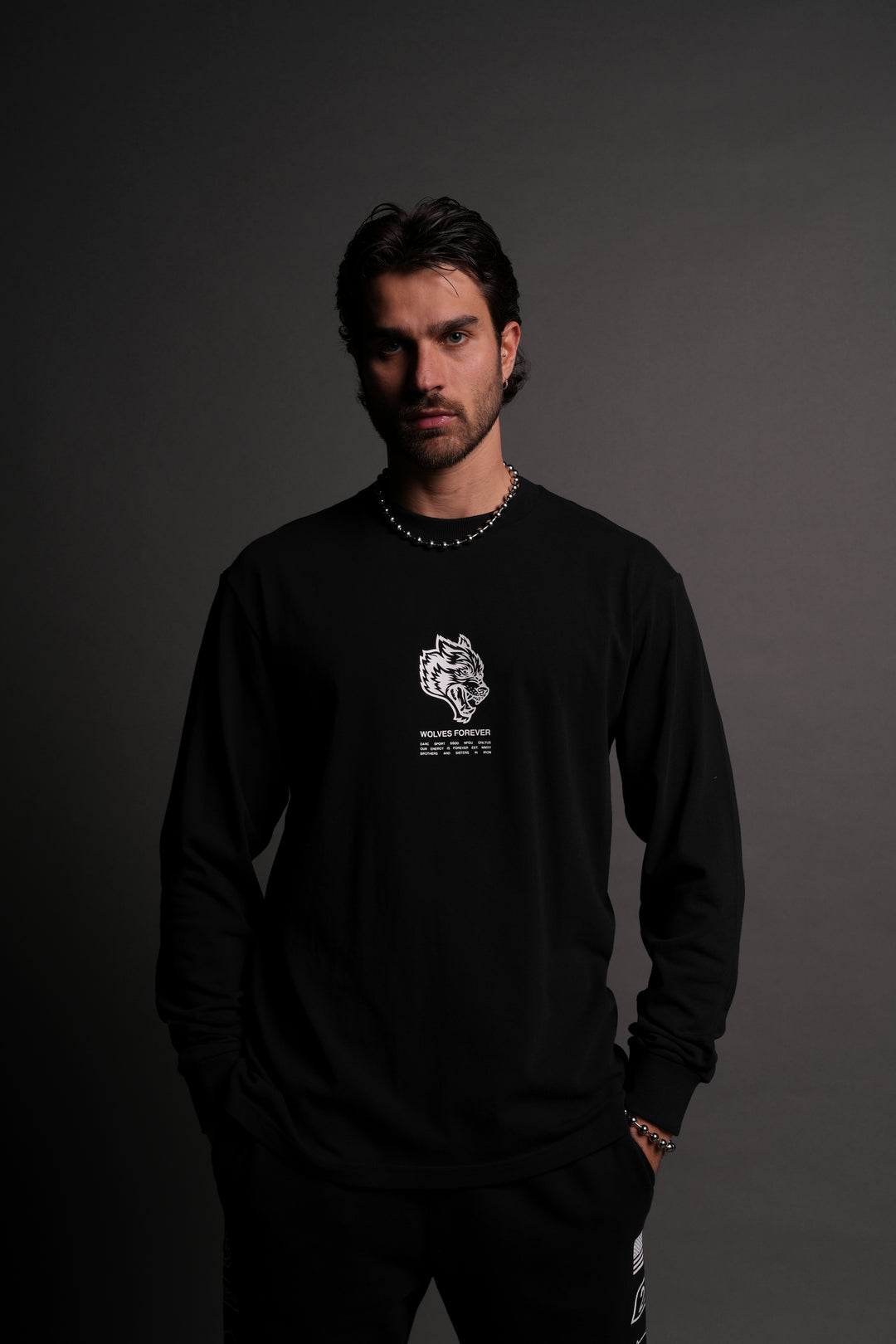 Wolves Have Your Back "Premium" L/S Tee in Black