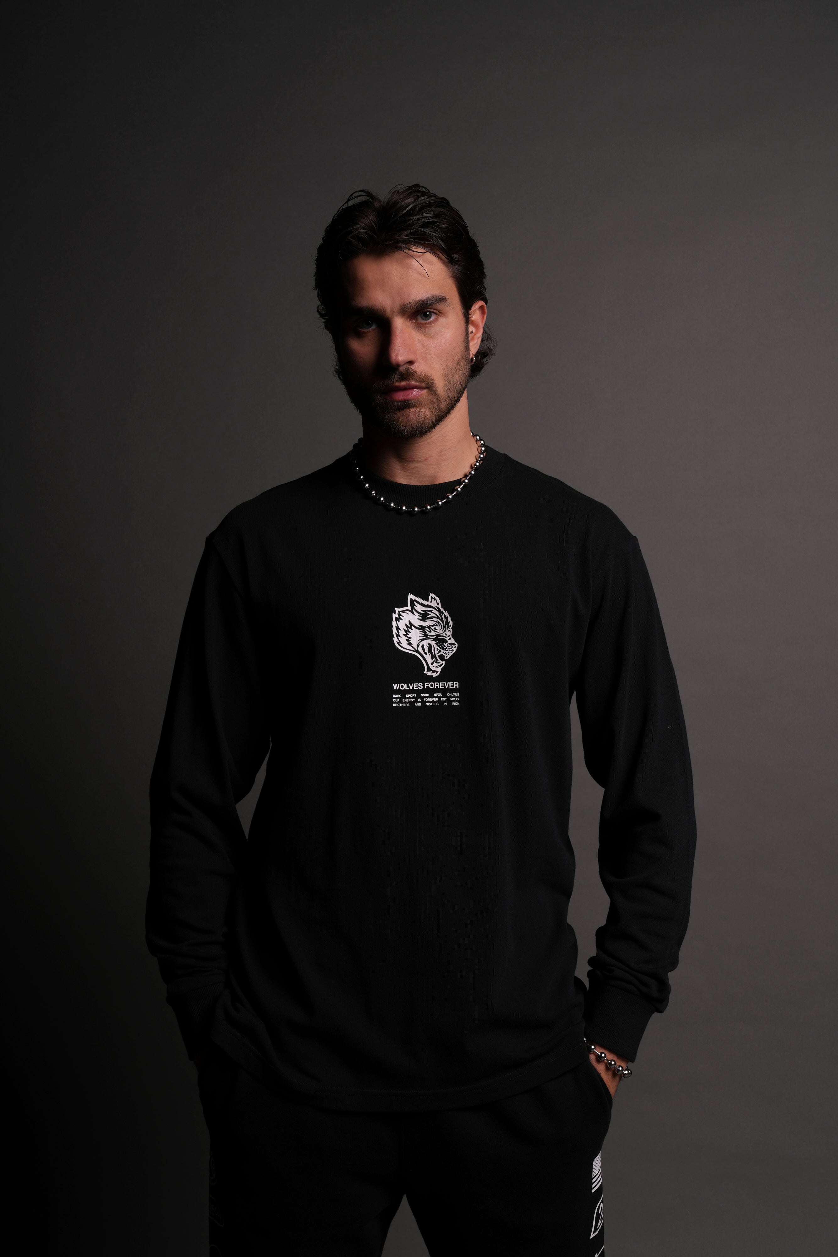 Wolves Have Your Back "Premium" L/S Tee in Black