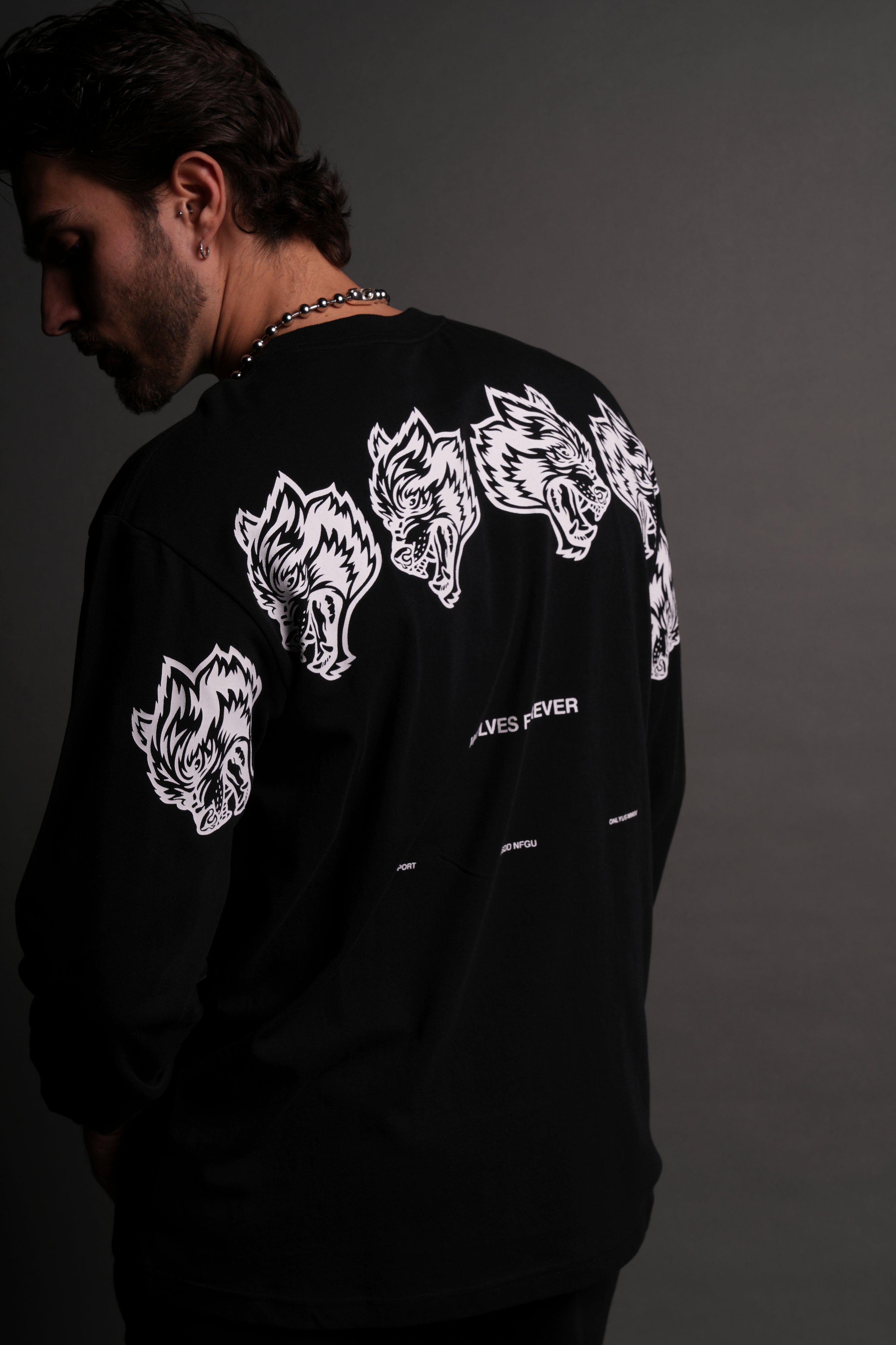 Wolves Have Your Back "Premium" L/S Tee in Black