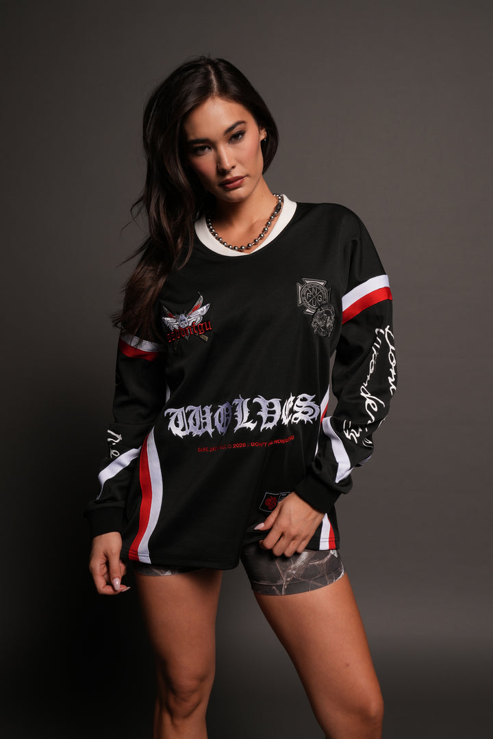 Dont Die Wondering Bailey Motocross Jersey In Black/Red/White