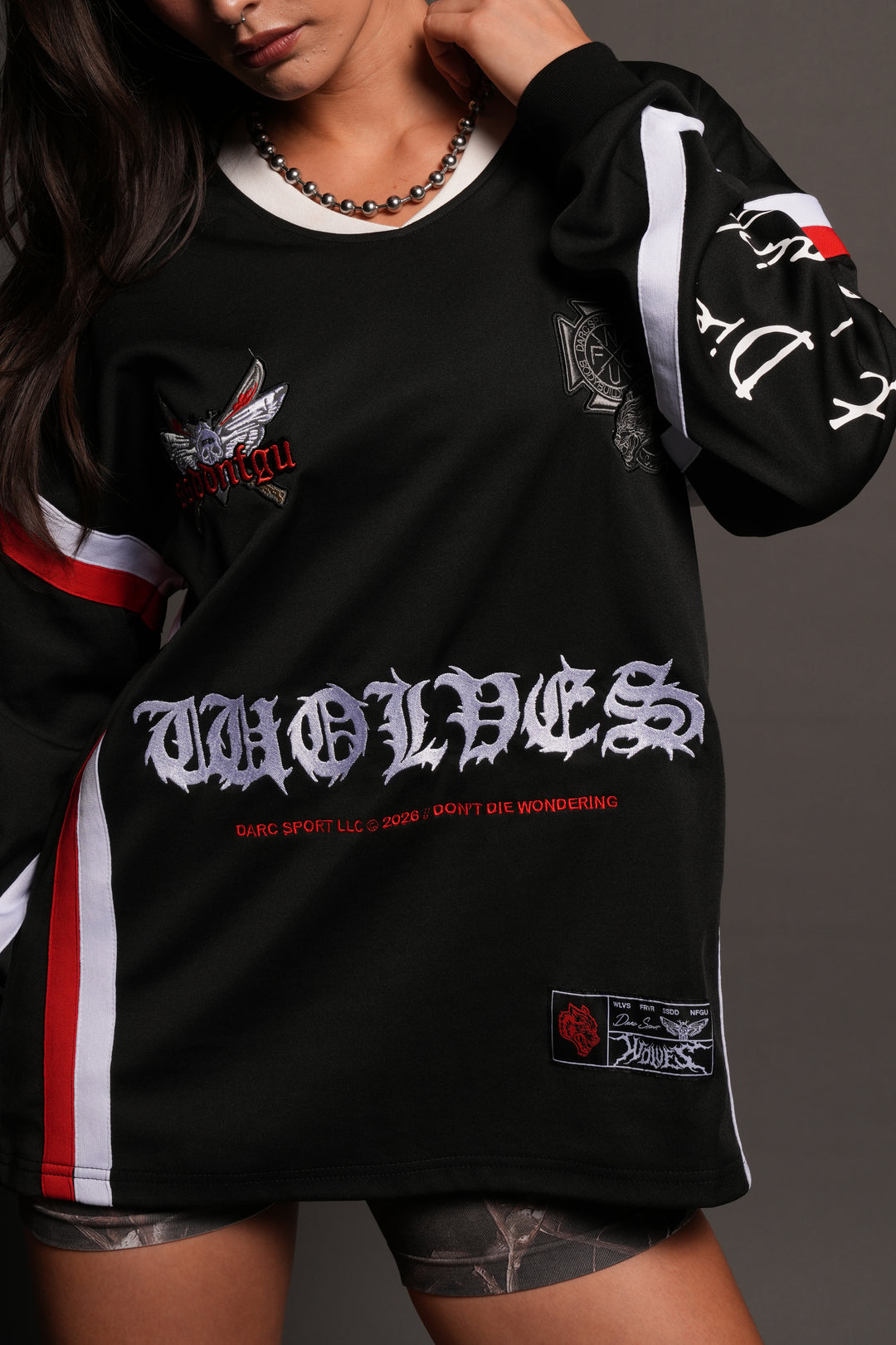 Dont Die Wondering Bailey Motocross Jersey In Black/Red/White