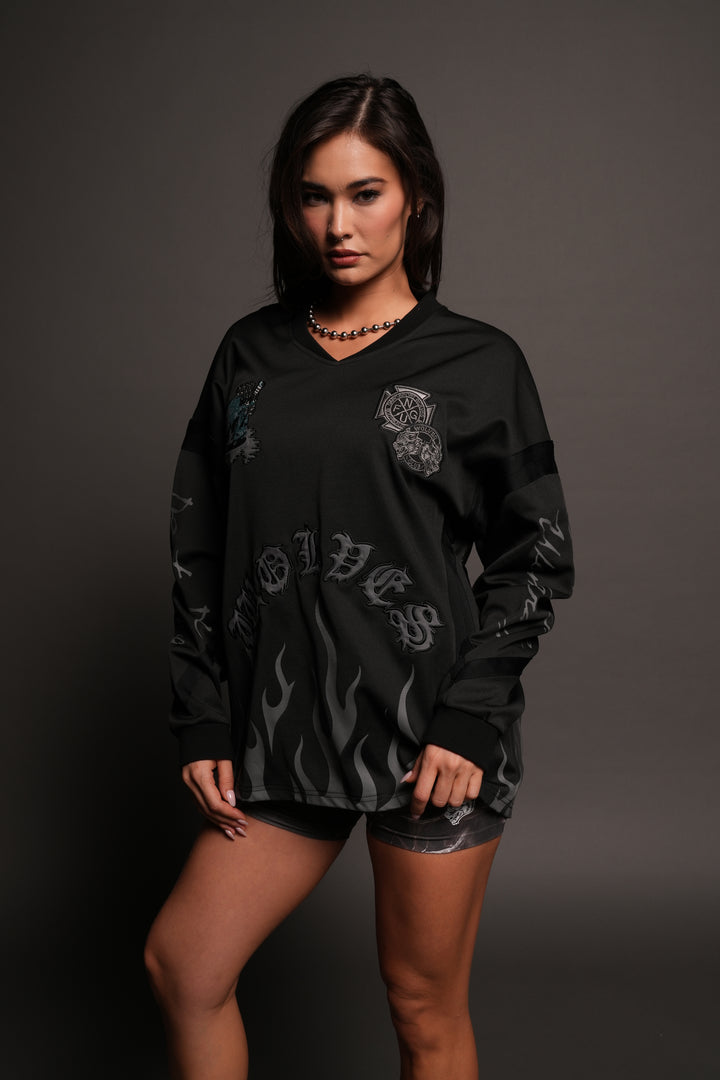 Mori Frvr Bailey Motocross Jersey In Black/Black