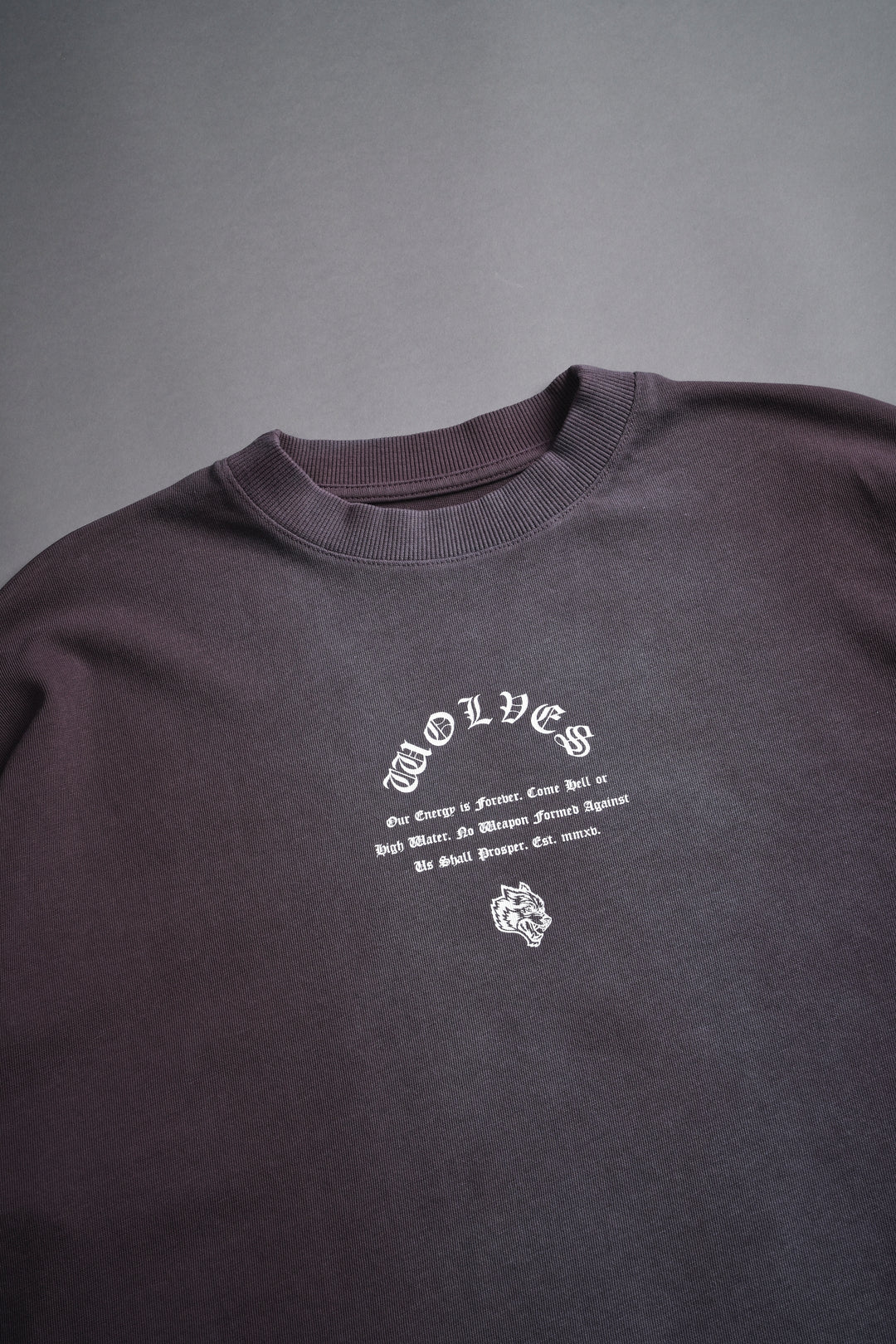 Her Darcness Ultrawide "Premium" (Cropped) Tee in Purple Night Tonal Sun Fade