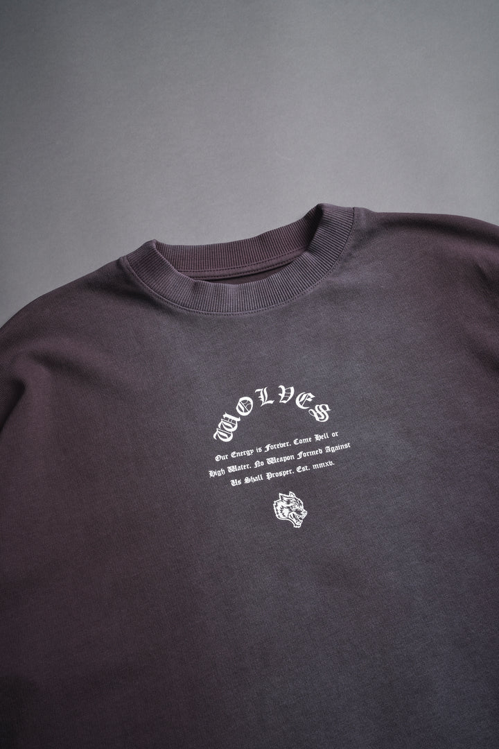 Her Darcness Ultrawide "Premium" (Cropped) Tee in Purple Night Tonal Sun Fade