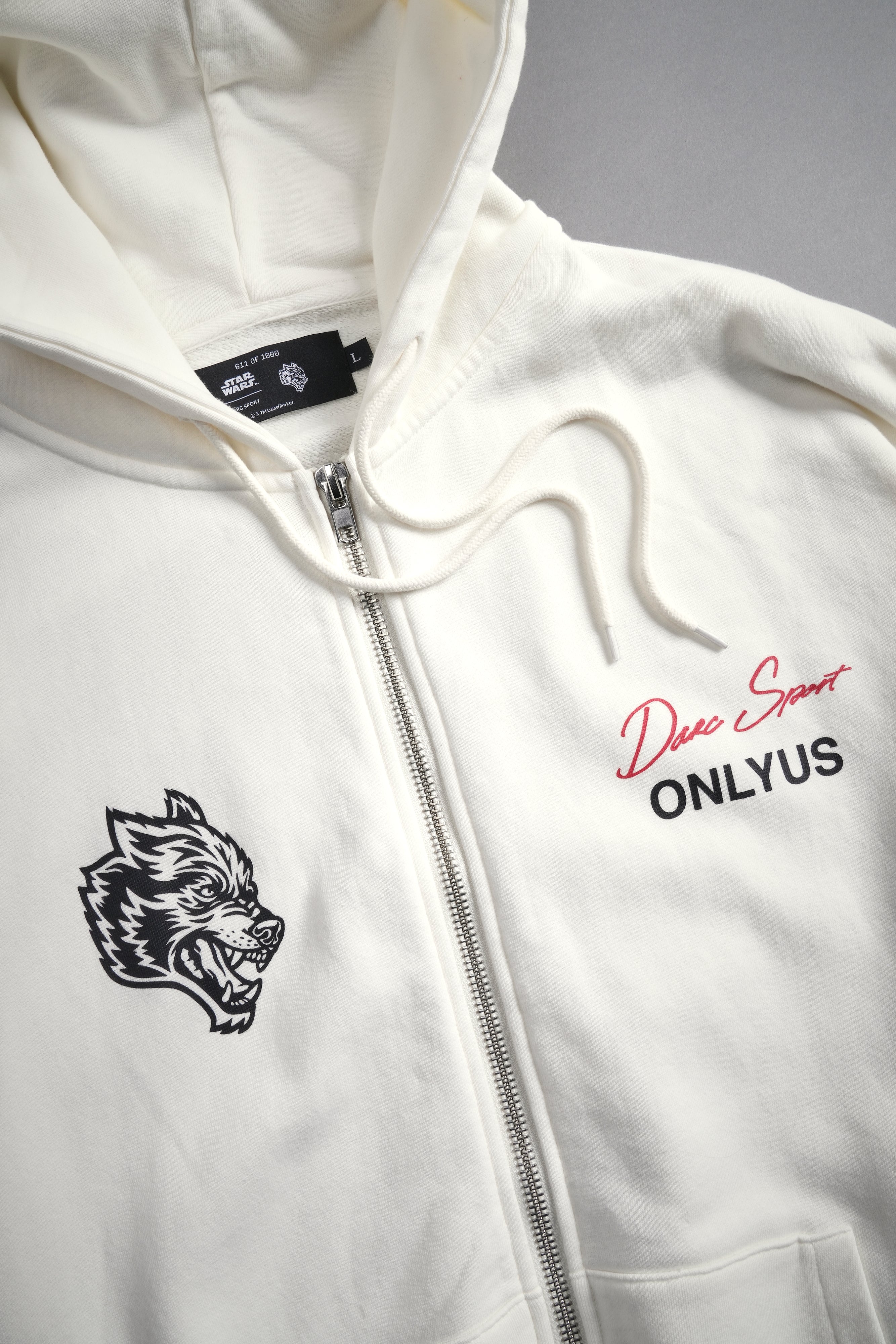 Maul And The Moth "Chambers" Zip Hoodie in Cream