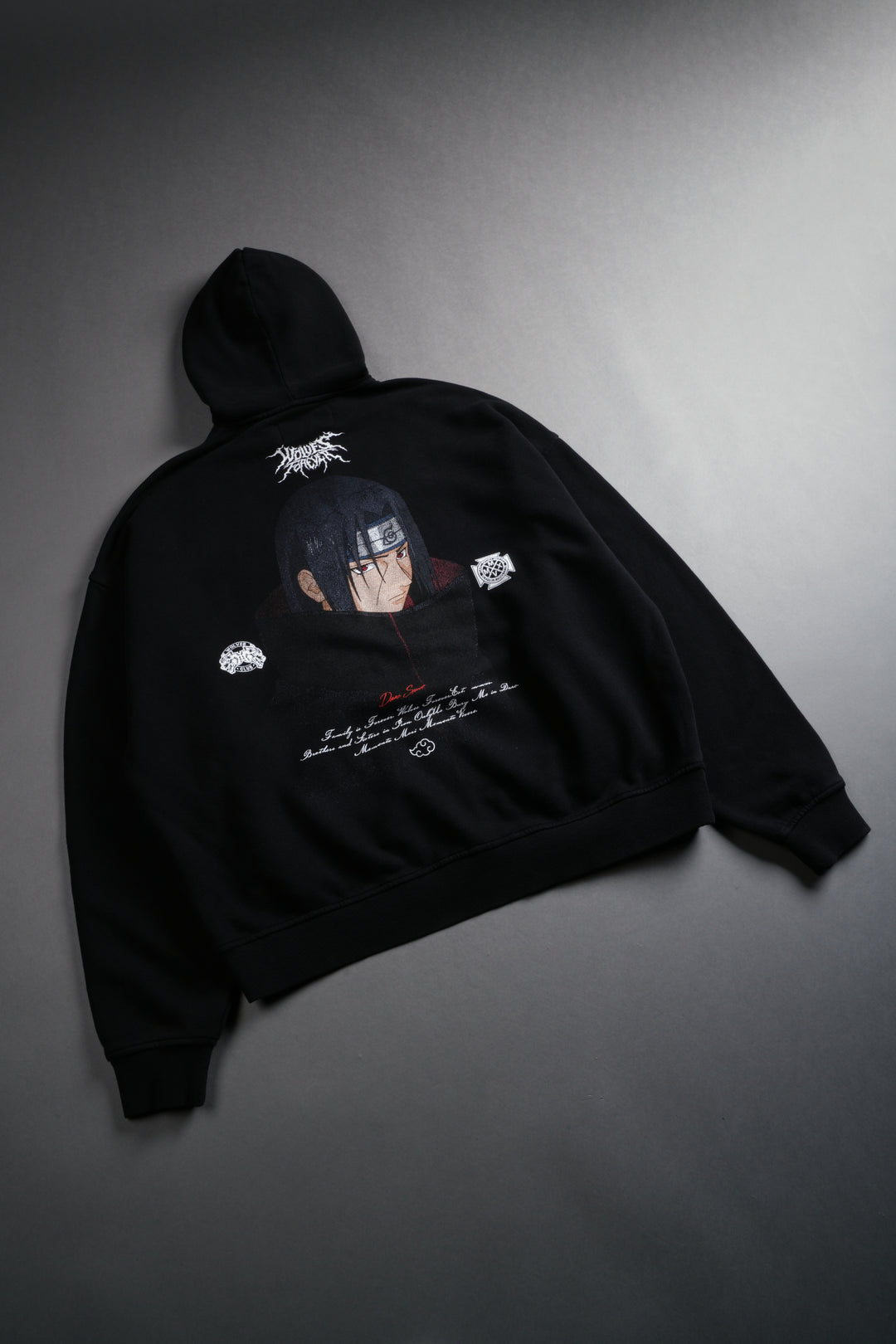 Itachi Forever Darco Double Zip Hoodie in Black