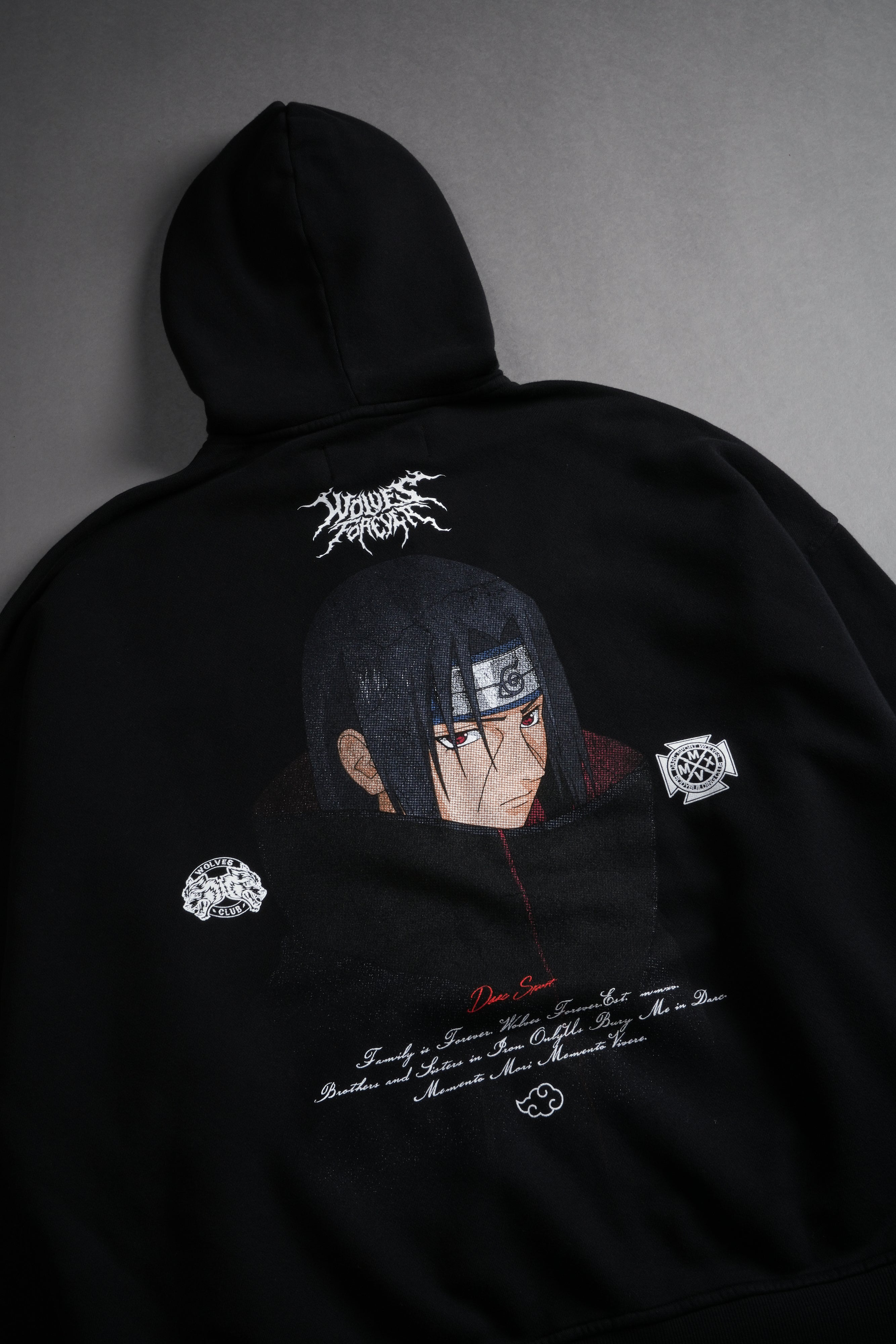 Itachi Forever Darco Double Zip Hoodie in Black