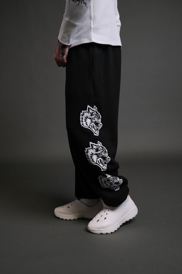 Heart Cherub Lightweight Lounger Sweat Pants in Black