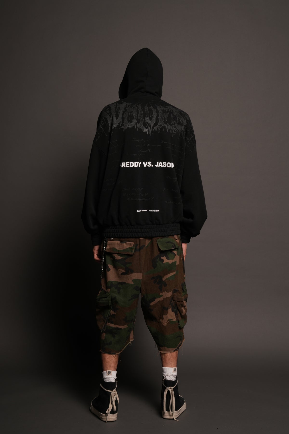 Freddy Vs Jason Chambers Zip Hoodie In Black
