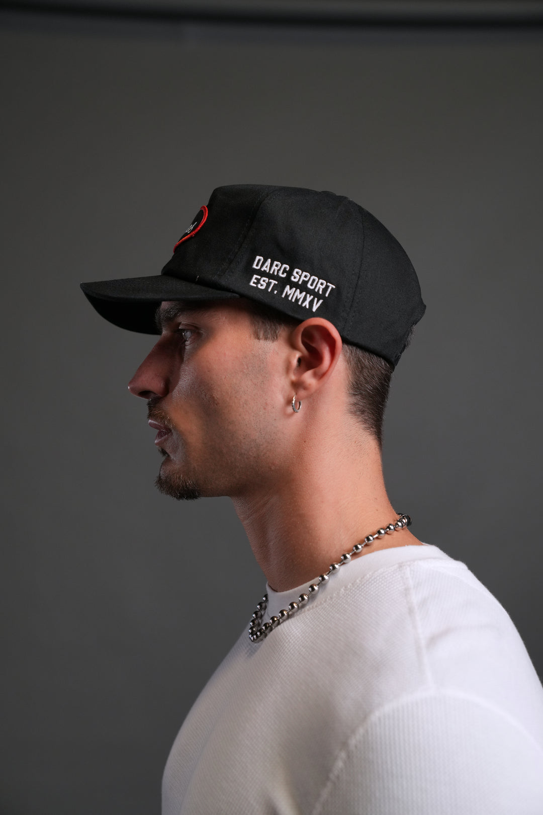Darc Sport MMXV Vintage 5 Panel Hat in Black