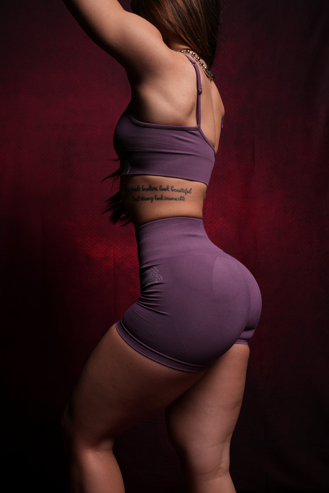 Hesh Forever Everson Seamless "Training" Shorts in Darc Violet