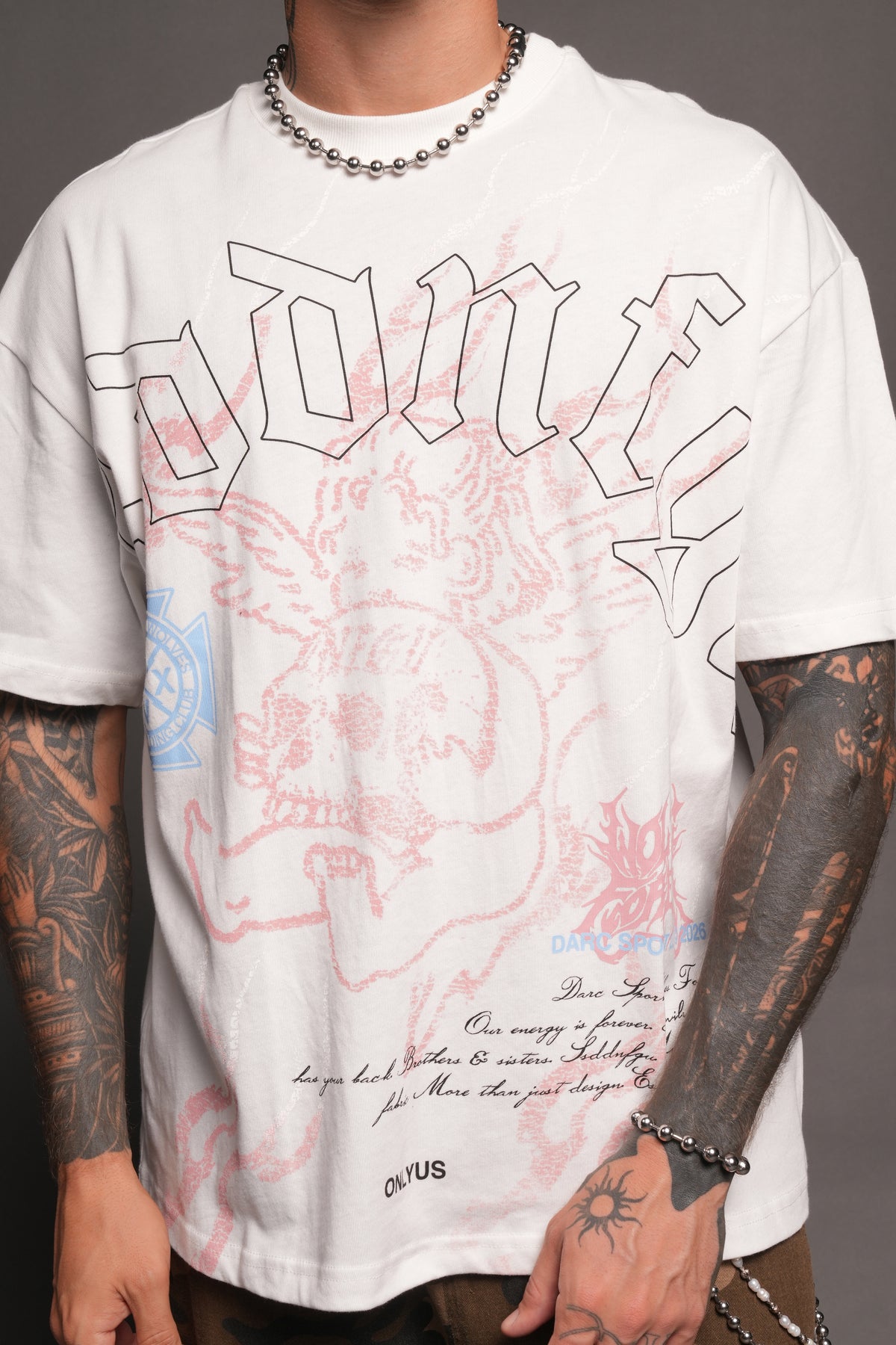 Cherub Flame Premium Tee In Cream
