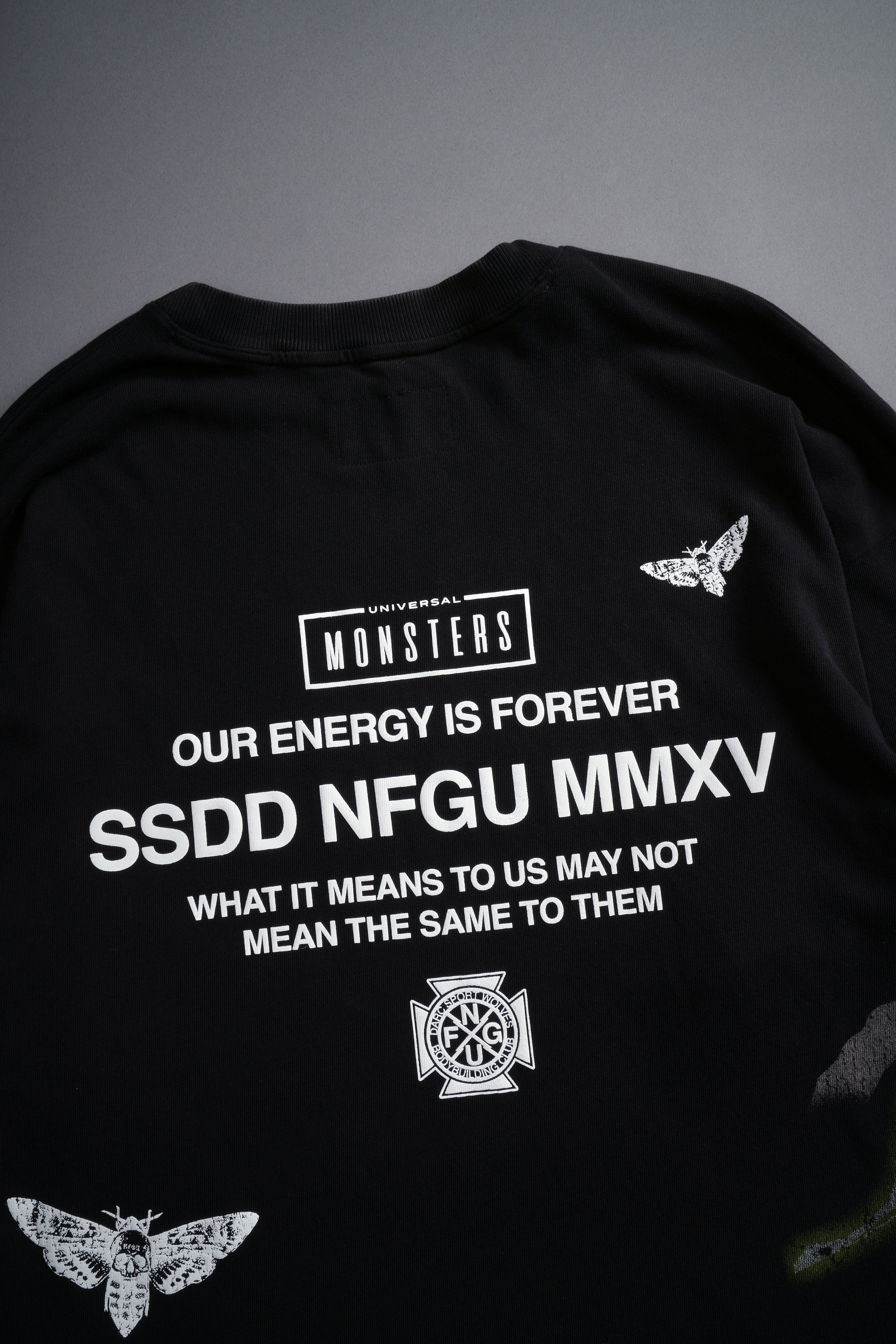 The Mummy "Side By Side" Oversized Tee in Black