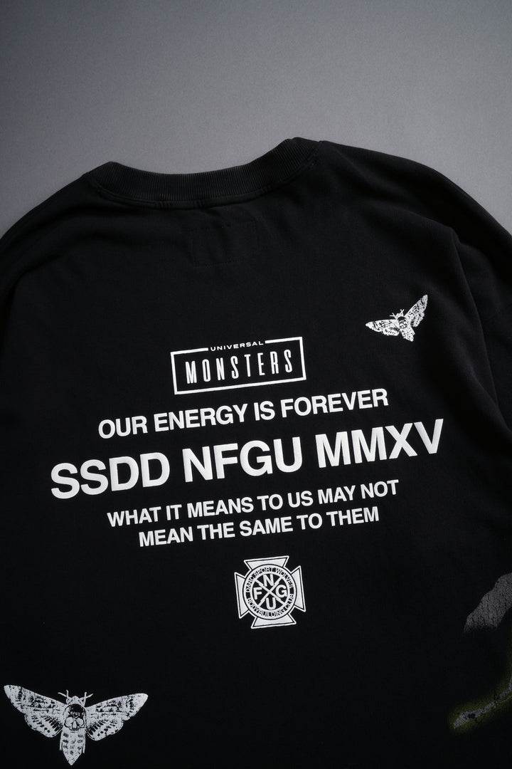 The Mummy "Side By Side" Oversized Tee in Black