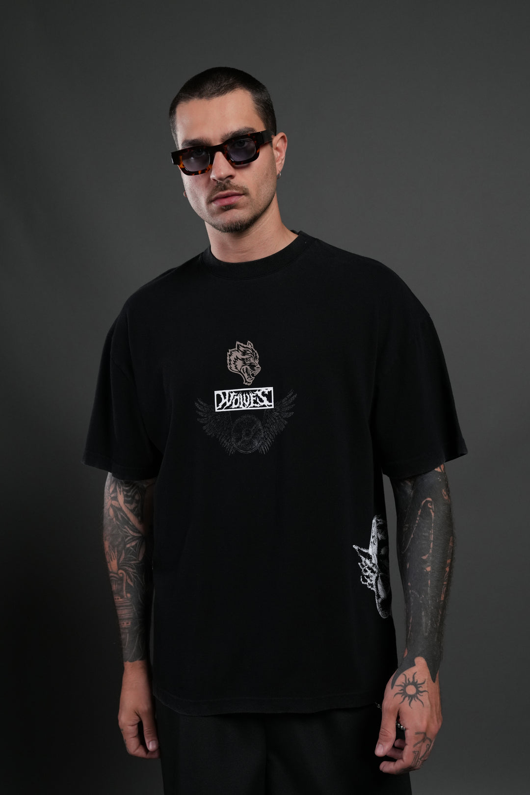 Fearless NFGU Premium Oversized Tee in Black