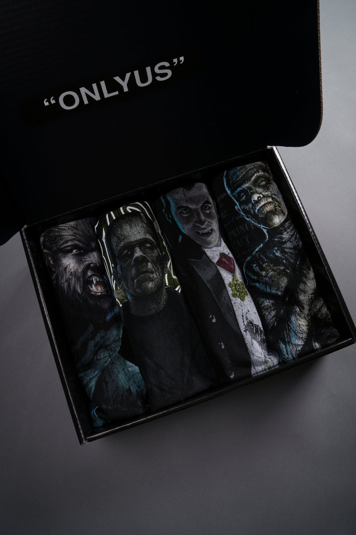 Universal Monsters "Side-By-Side" Tee Box Set in Black