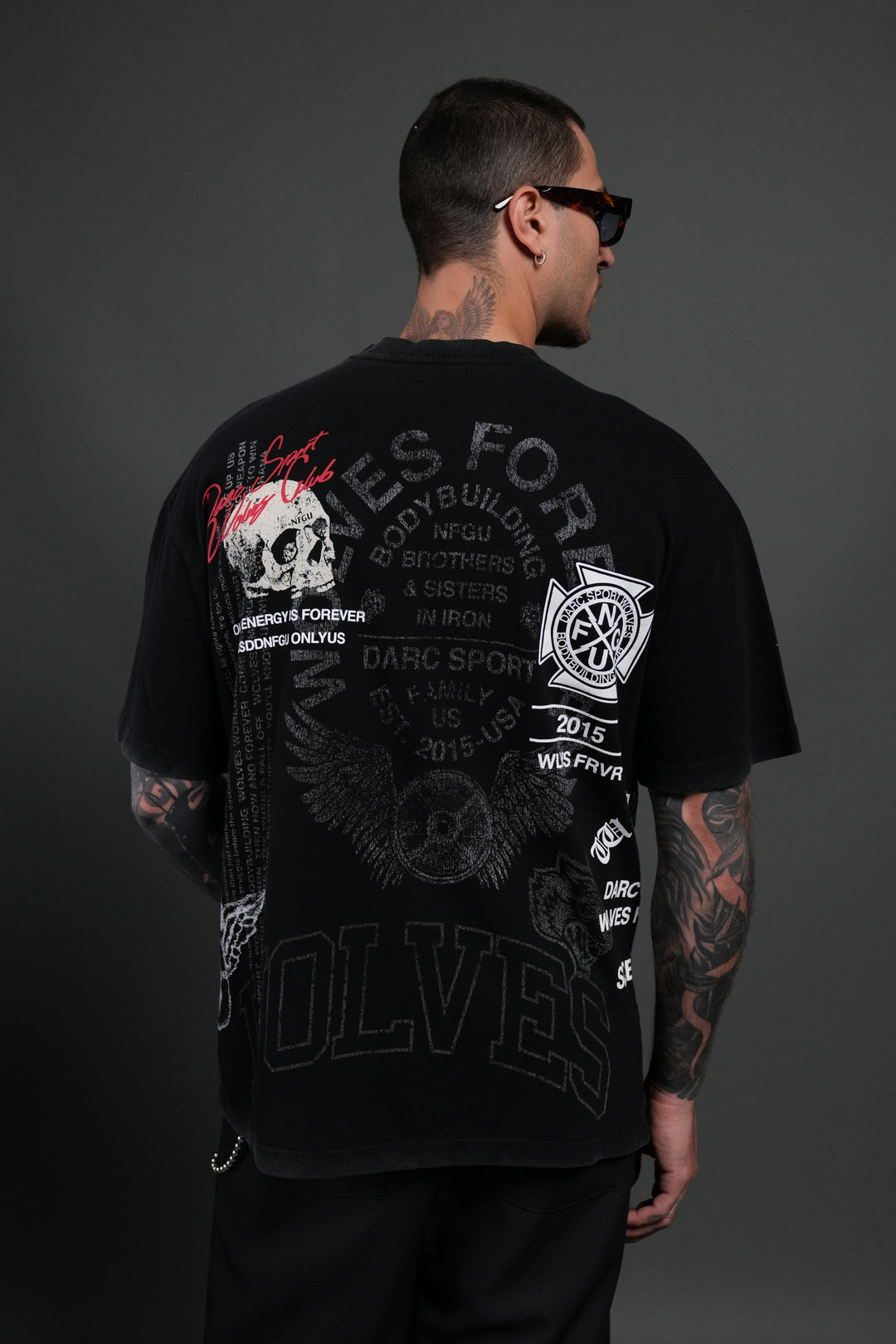 Fearless NFGU Premium Oversized Tee in Black