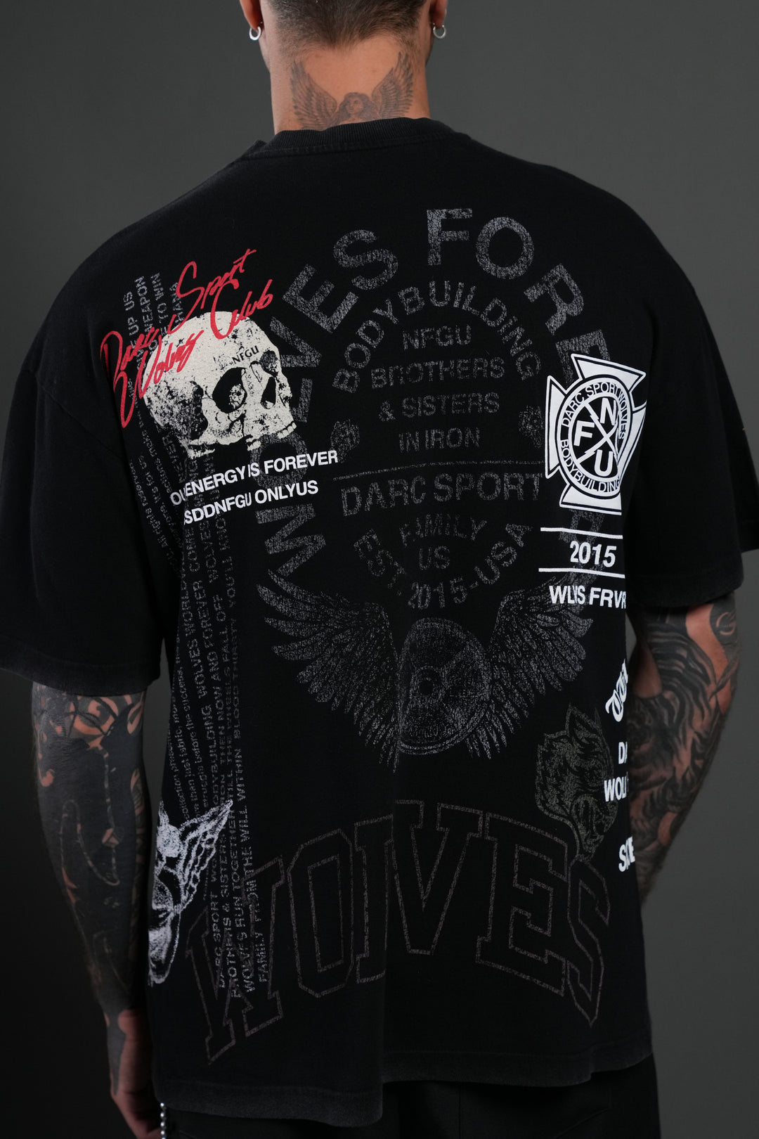 Fearless NFGU Premium Oversized Tee in Black