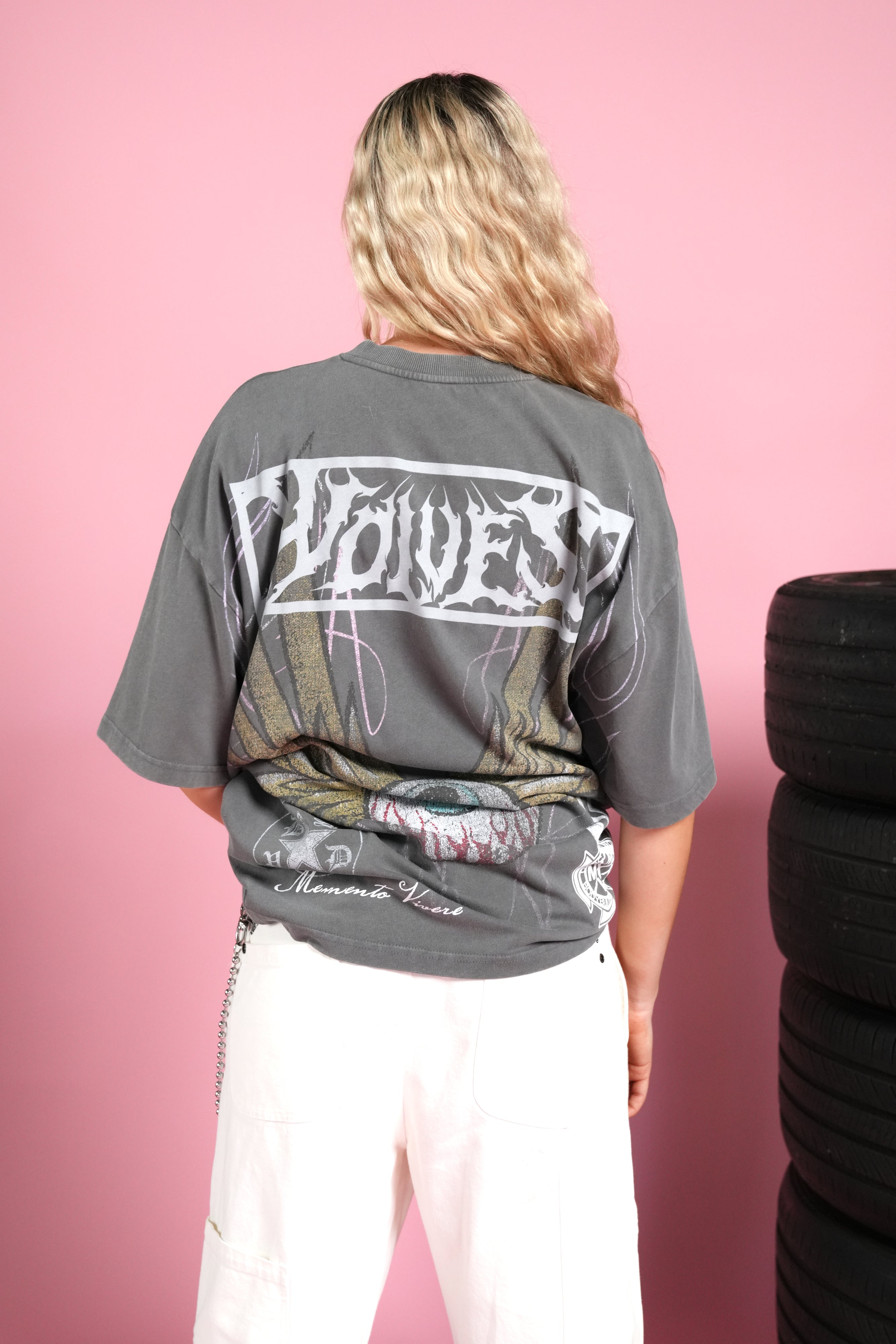 Darc Omen "Side-By-Side" Series Premium Tee in Slate Gray