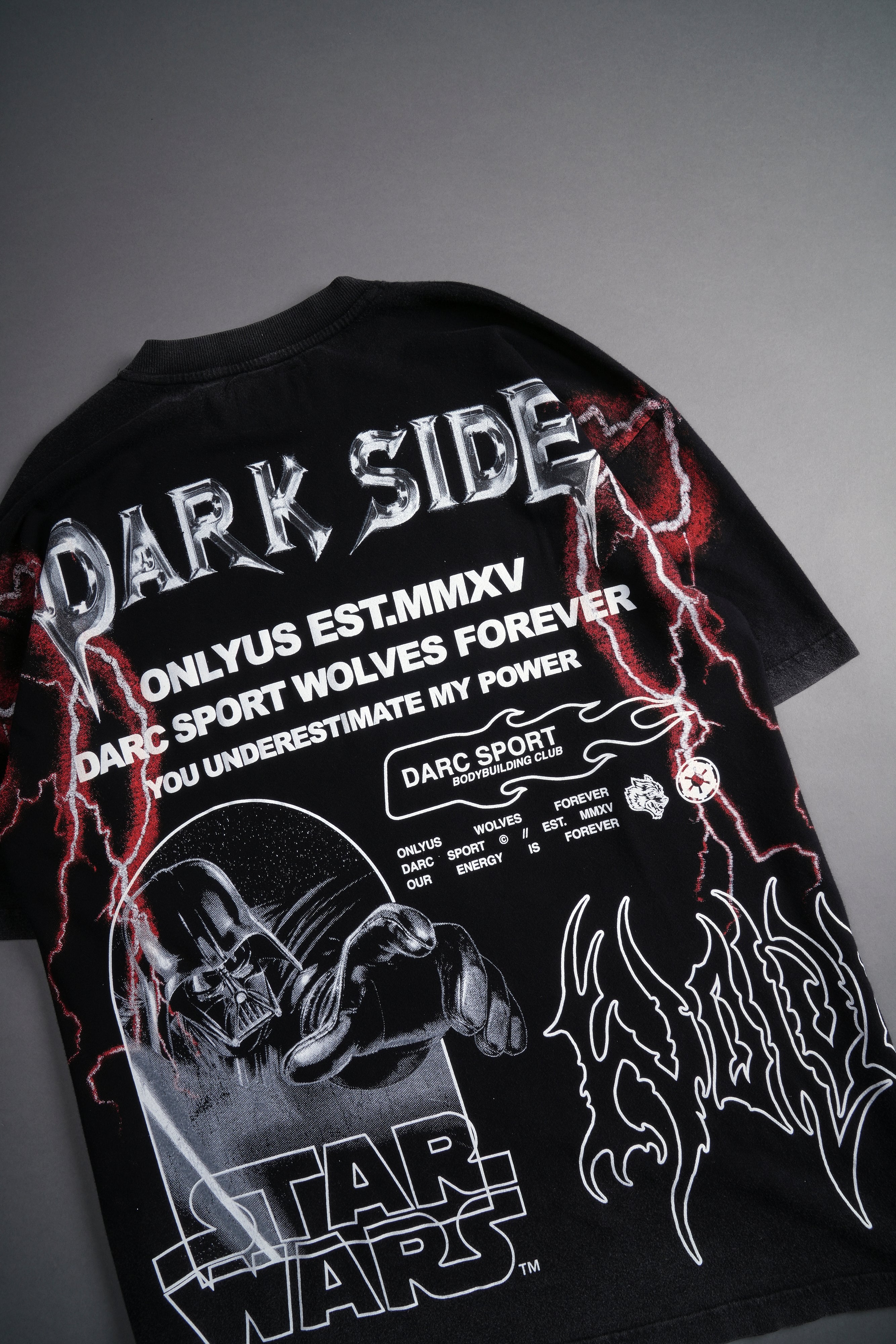 Come To The Dark Side "Premium" Oversized Tee in Black