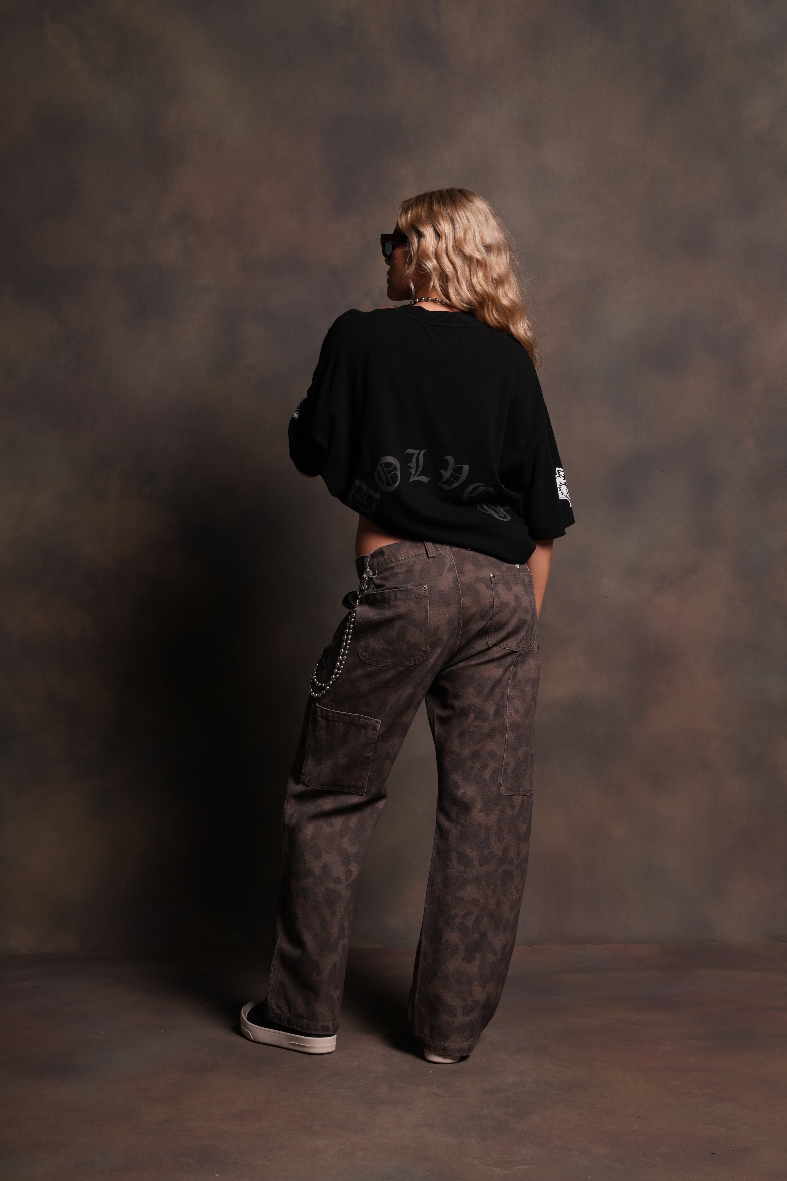 Our Clubs "Premium" Oversized Tee in Black/Black