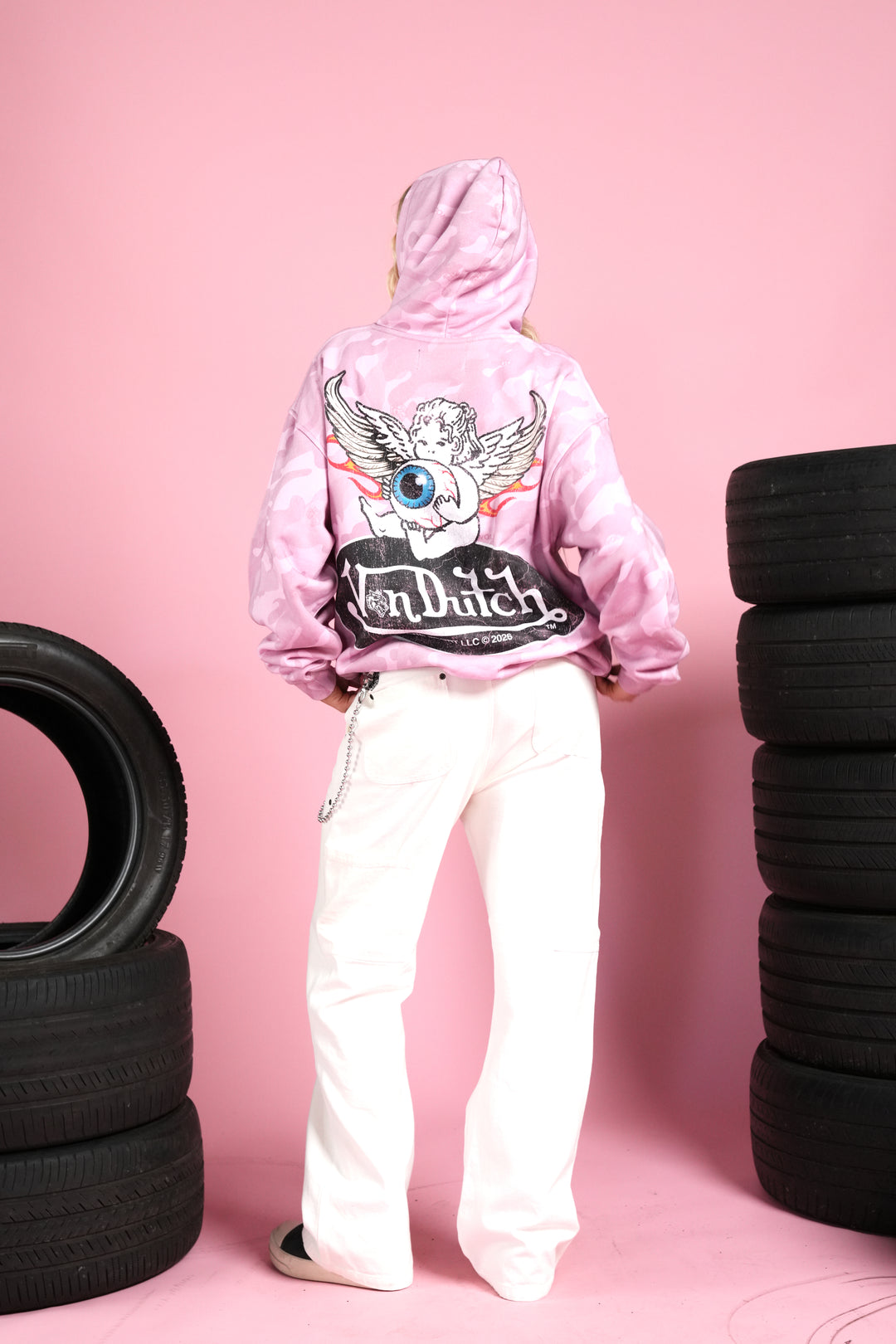 Von Wild Pierce Hoodie in Dsvd Bubblegum Camo