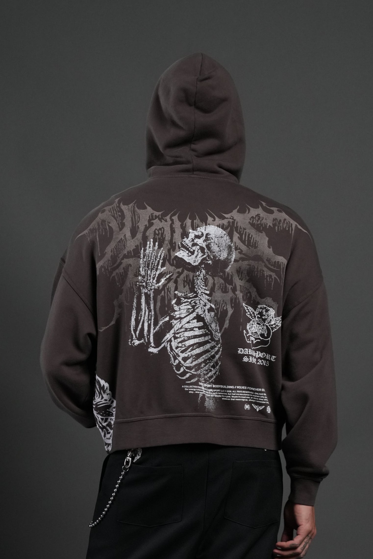 No Weapon Hesh Vex Double Zip Hoodie in Darc Brown – DarcSport