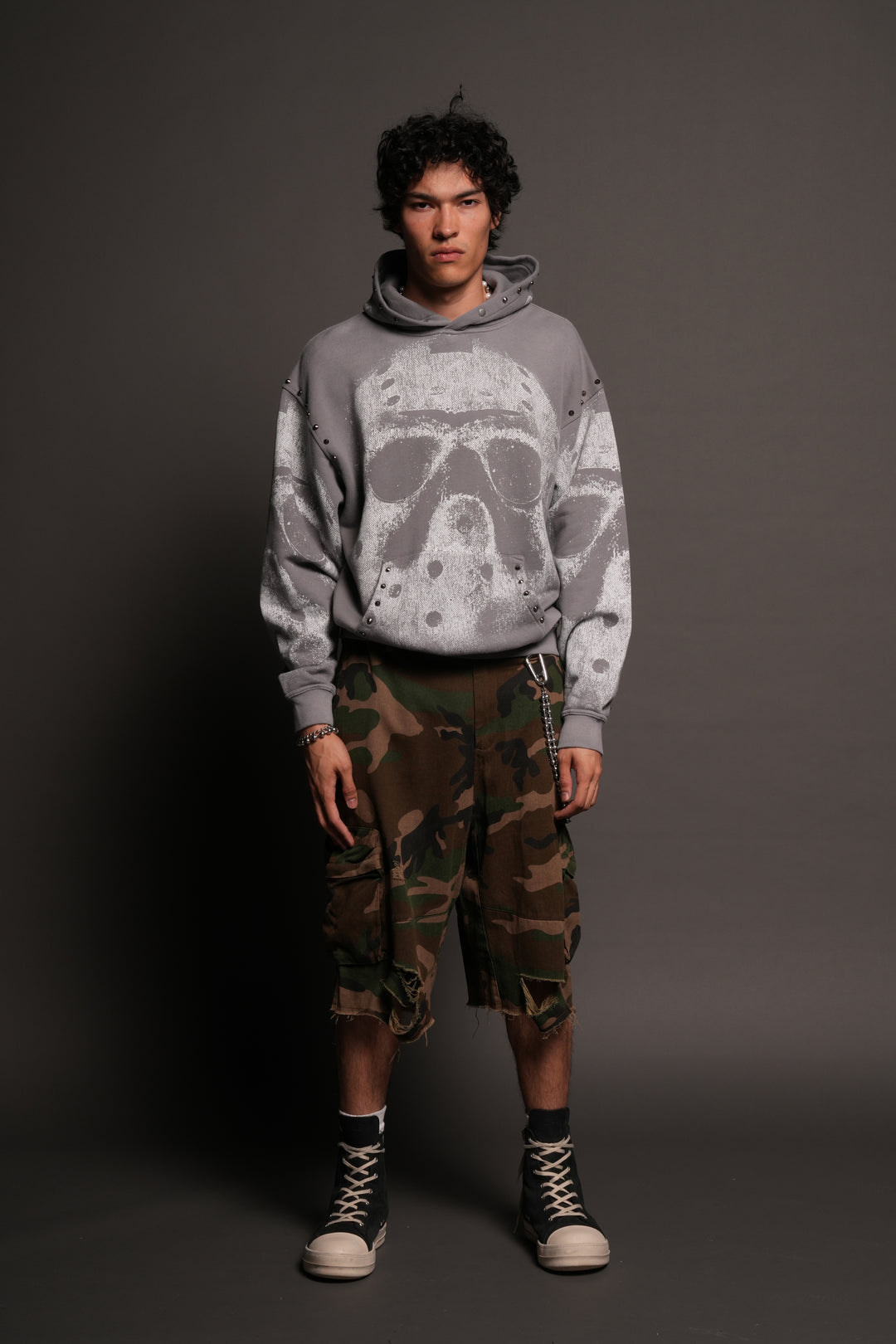 Jason Forever Cornell Hoodie In Dove Gray Drift Wash