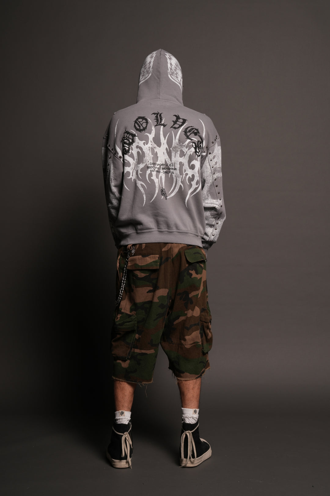 Jason Forever Cornell Hoodie In Dove Gray Drift Wash