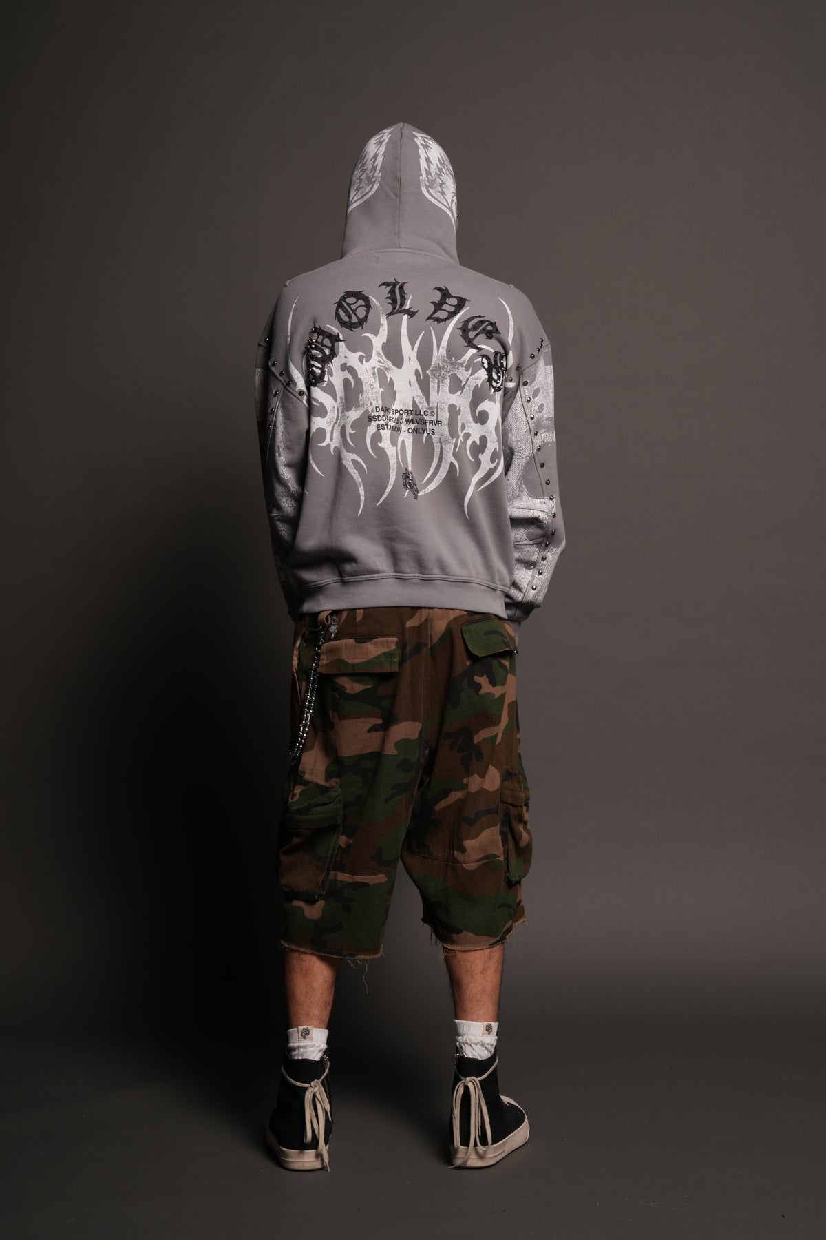 Jason Forever Cornell Hoodie In Dove Gray Drift Wash