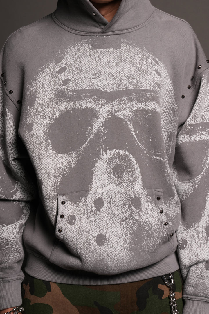 Jason Forever Cornell Hoodie In Dove Gray Drift Wash