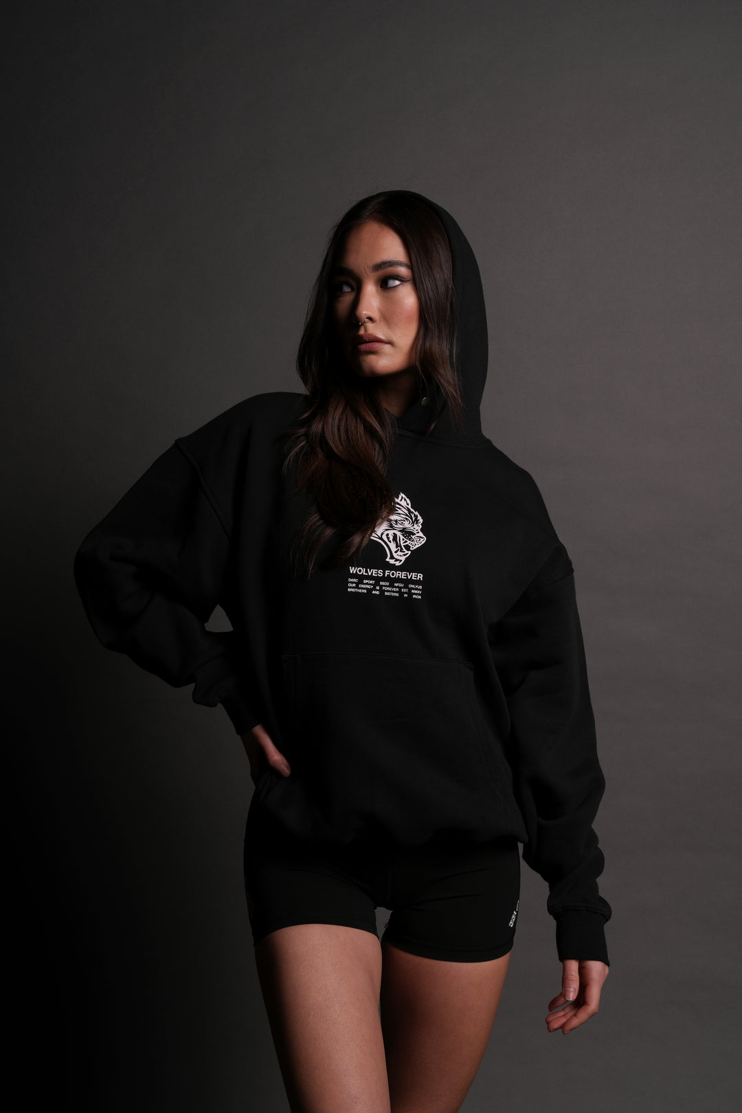 Wolves Have Your Back Unisex "Pierce" Hoodie in Black