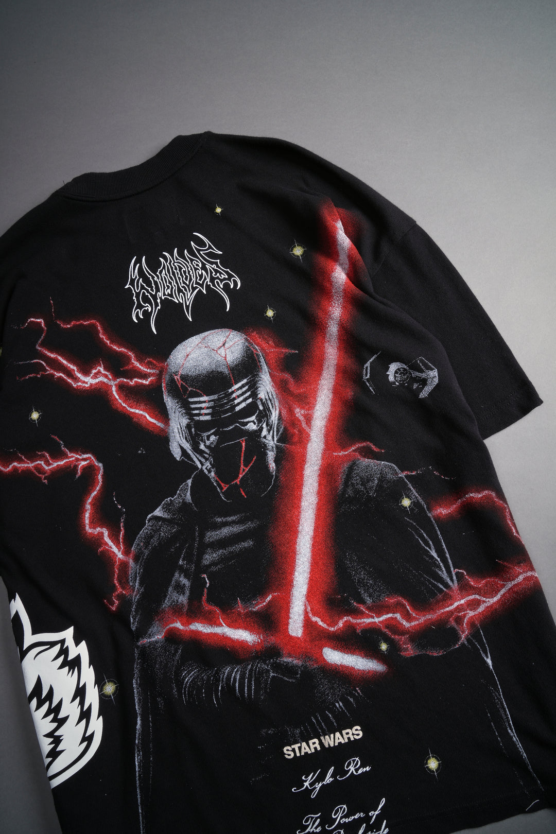 Kylo Ren "Side By Side" Oversized Tee in Black