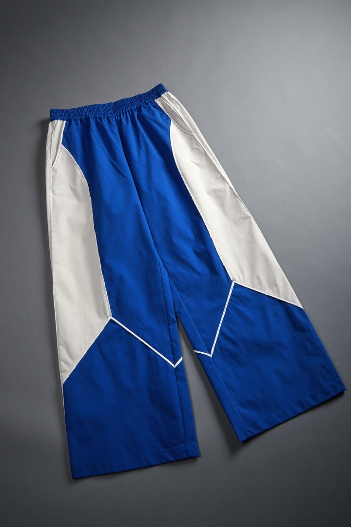 Dual Men's Quinn Track Pants in Darc Cobalt/Cream