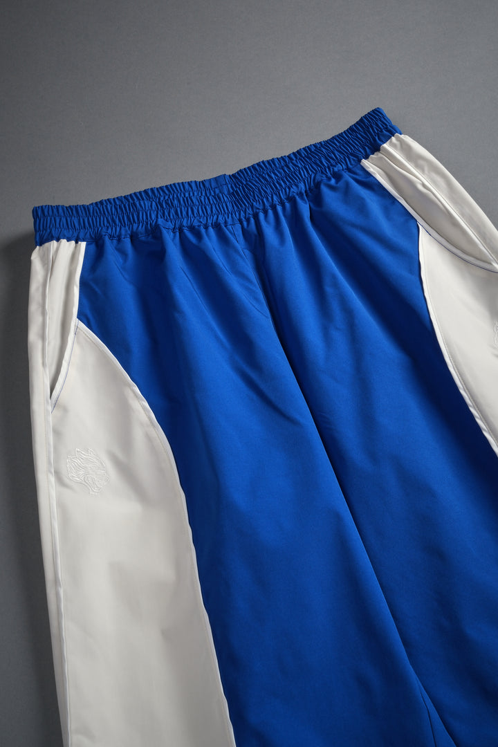 Dual Men's Quinn Track Pants in Darc Cobalt/Cream