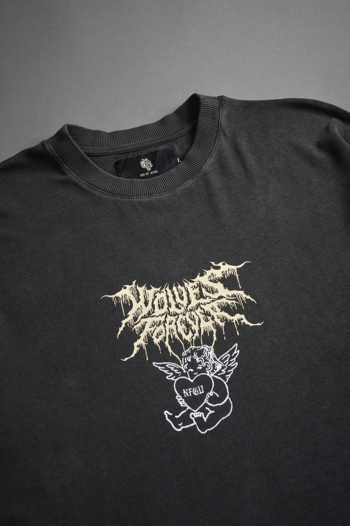 Cherub Core "Premium" Oversized Tee in Wolf Gray