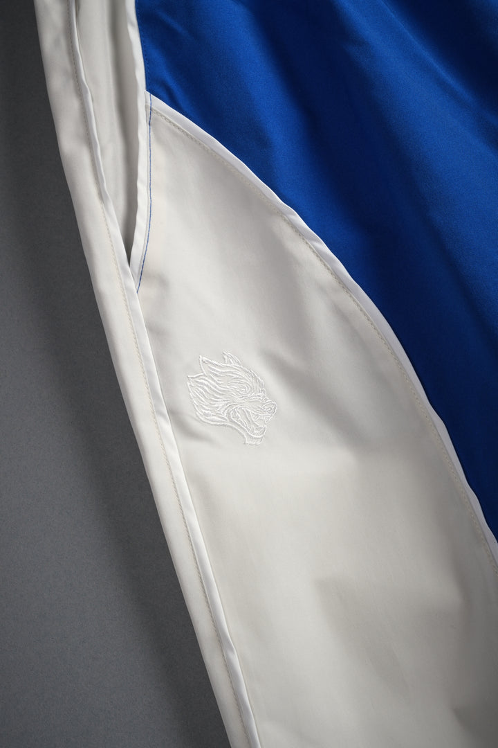 Dual Men's Quinn Track Pants in Darc Cobalt/Cream