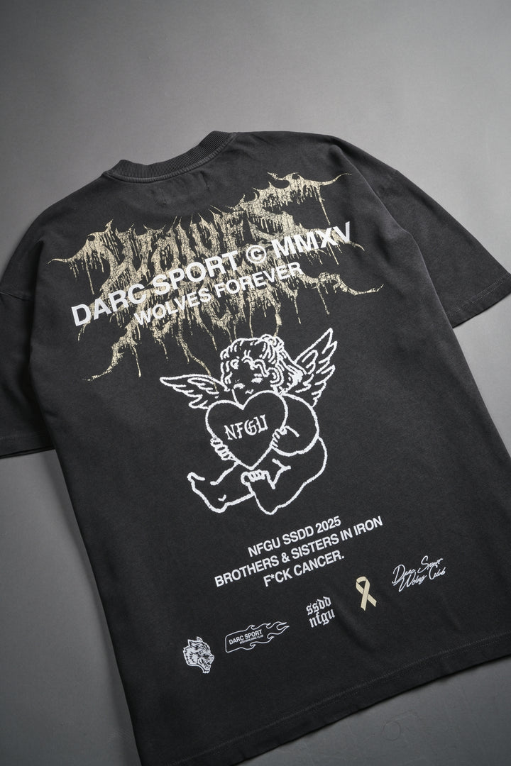 Cherub Core "Premium" Oversized Tee in Wolf Gray