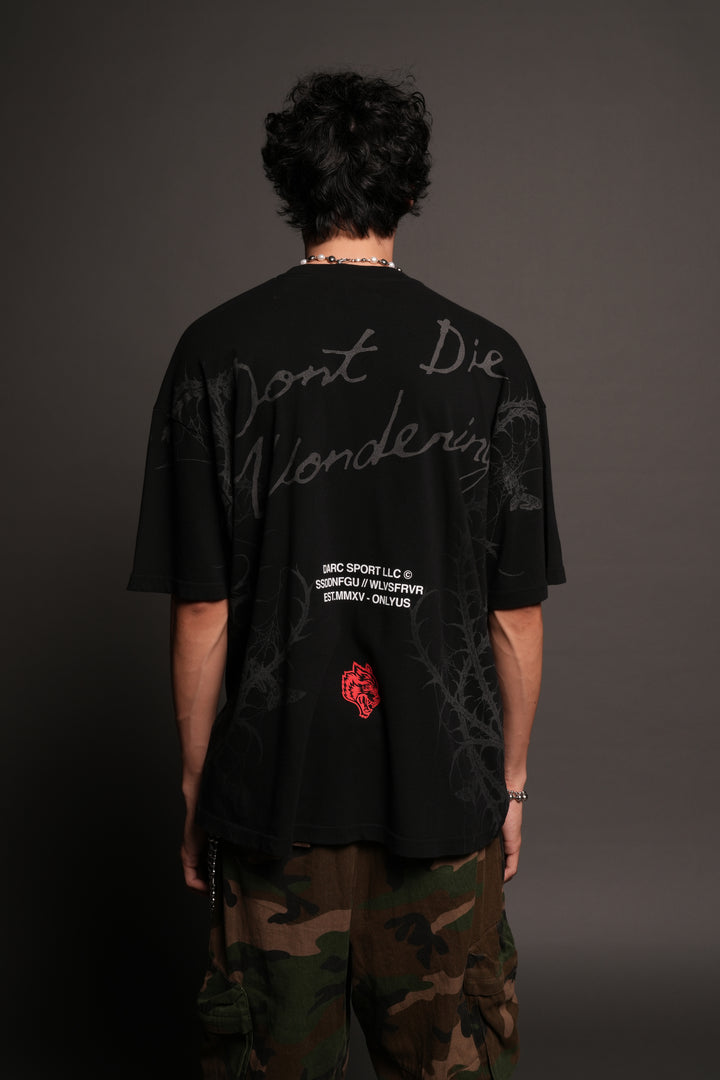 Dont Die Wondering Mystery Tee In Black