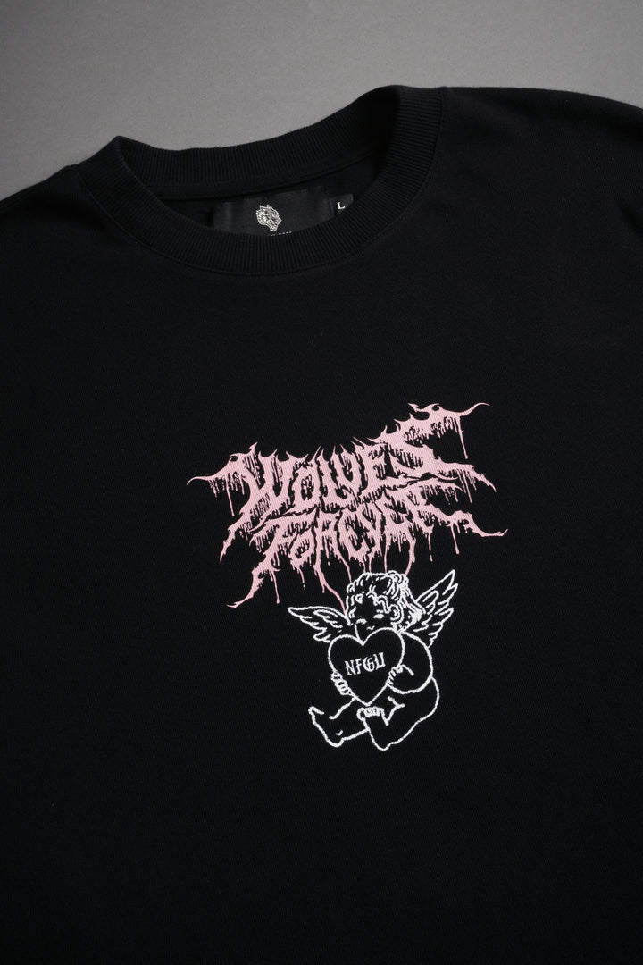 Cherub Core "Premium" Oversized Tee in Black