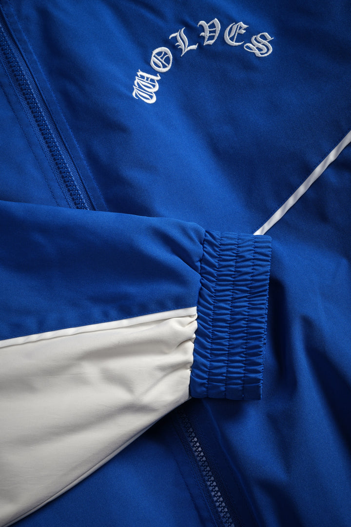 Wolf Chopper Quinn Track Jacket in Darc Cobalt/Cream