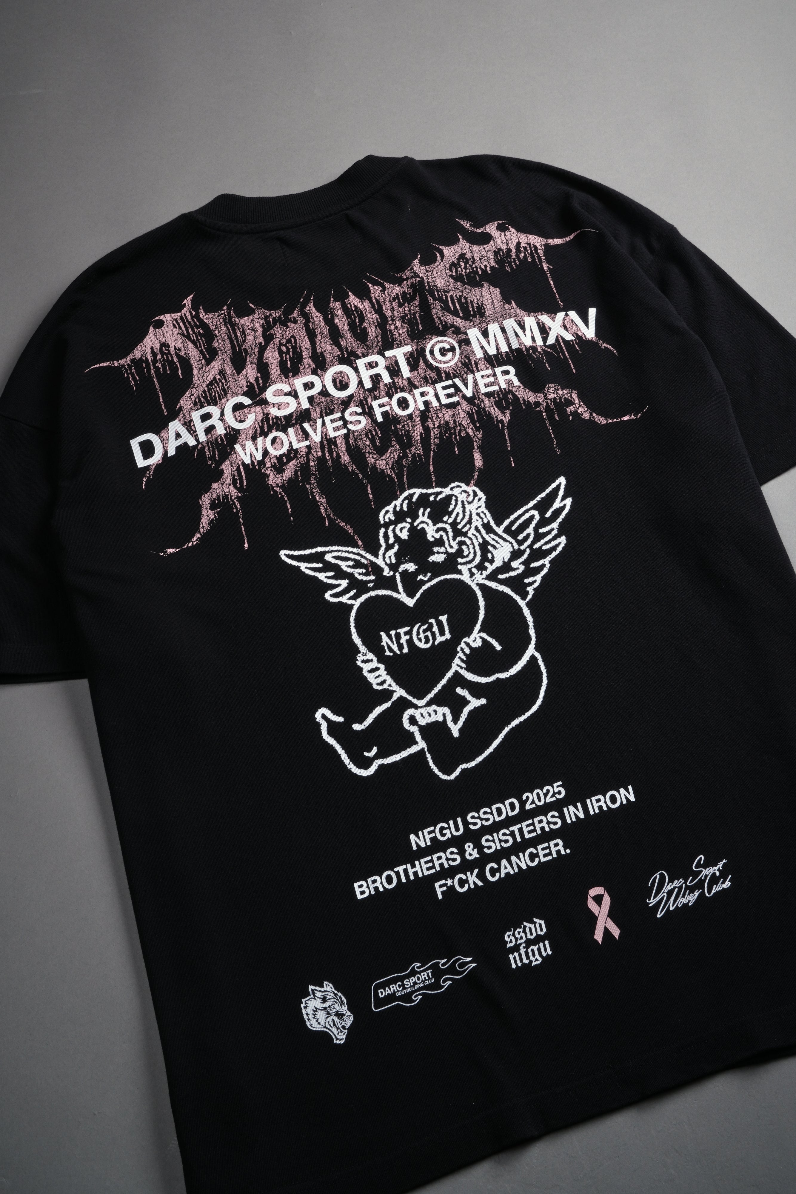 Cherub Core "Premium" Oversized Tee in Black