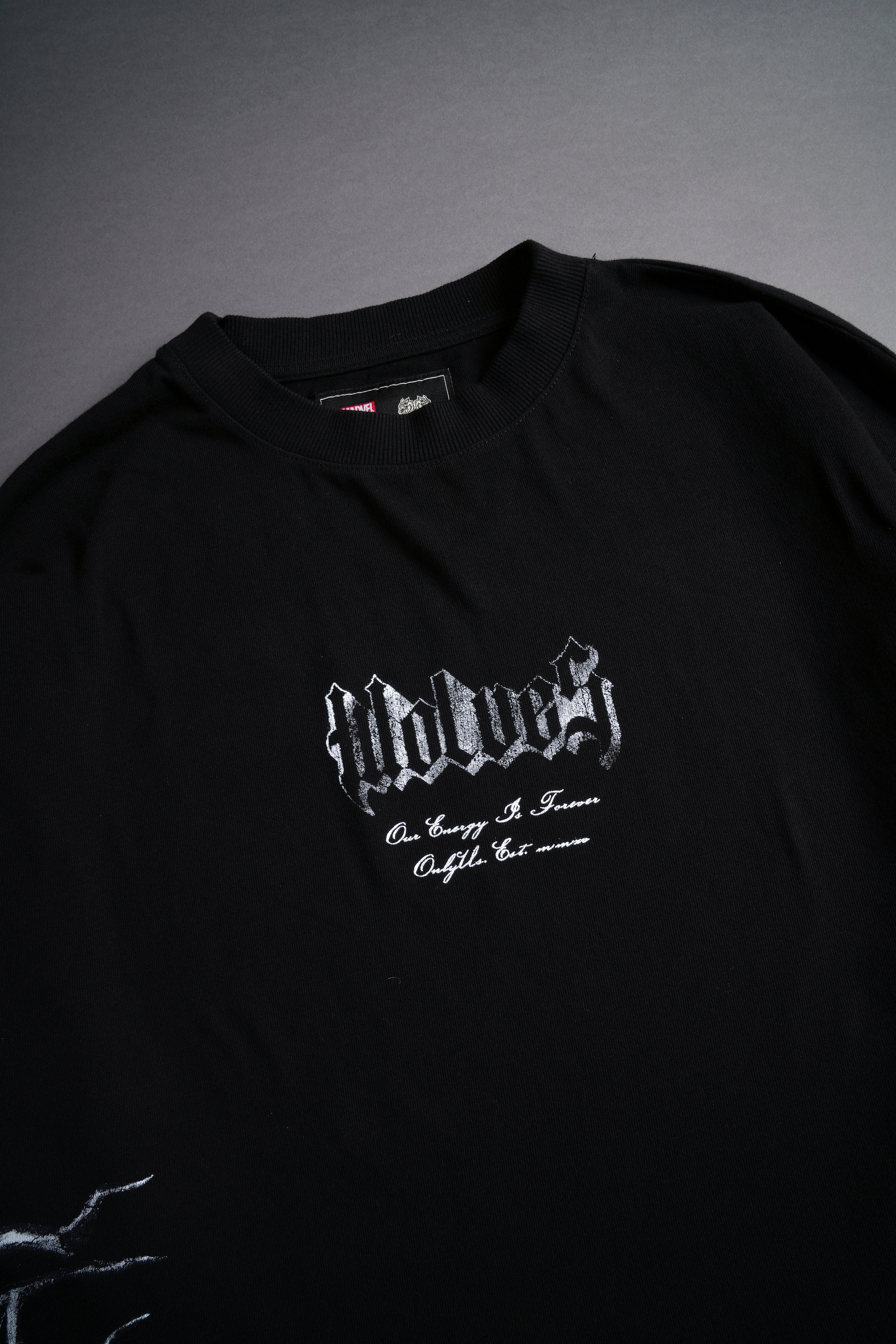 Carnage "Side By Side" Series Oversized Tee in Black